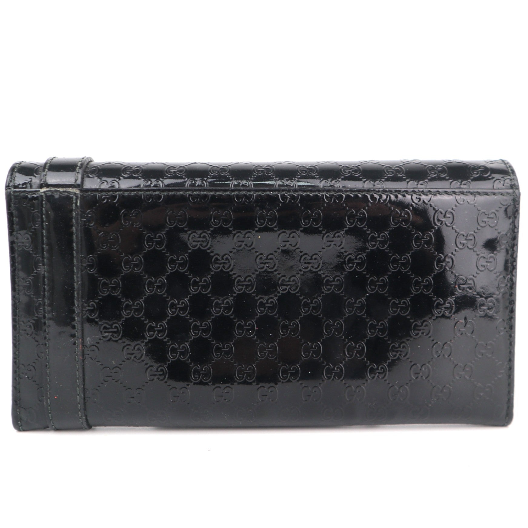 C2198 Gucci Long Wallet Microguccissima Long Wallet | Pre-Owned Very Good Brown embossed leather