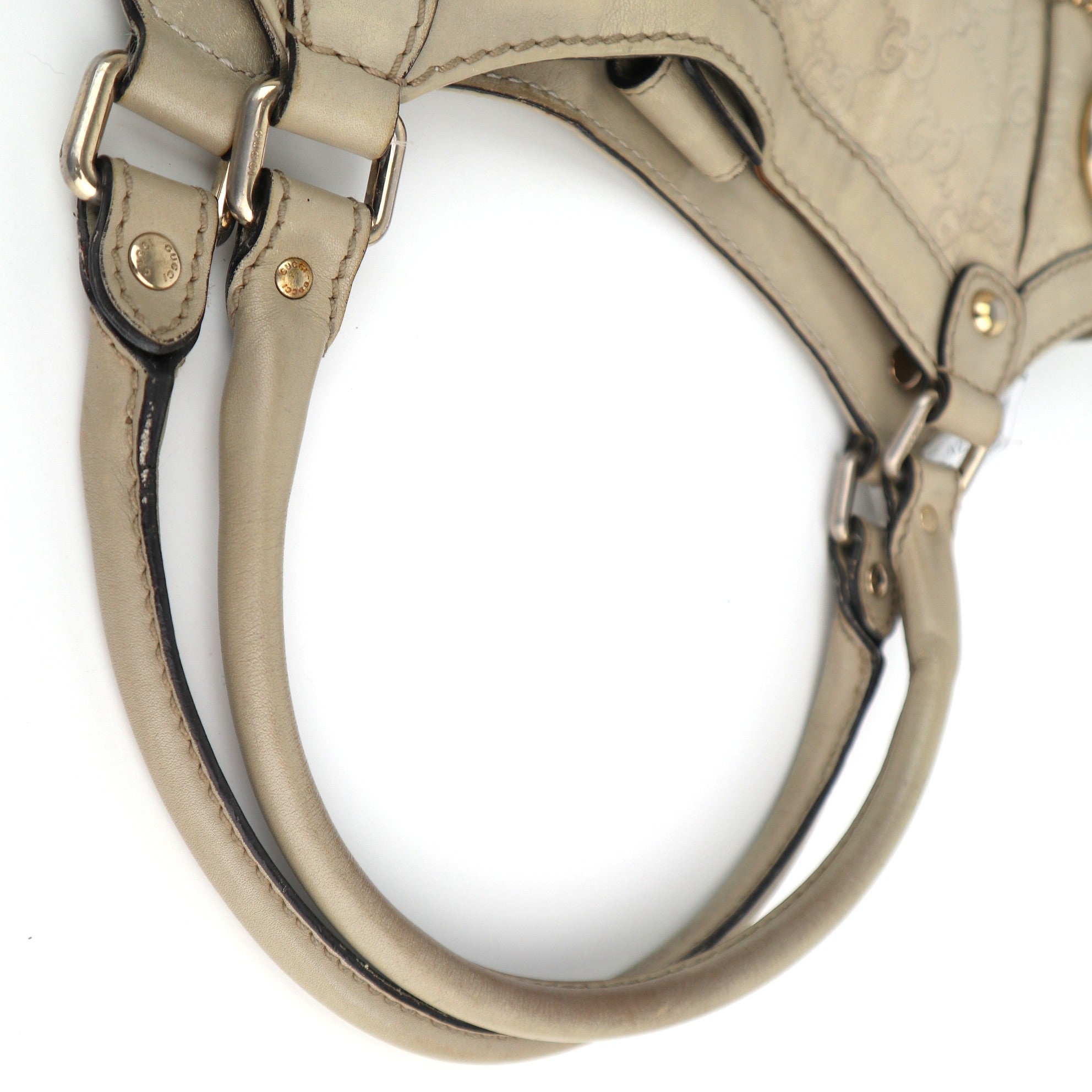 C2207 Gucci Tote Bag Sukey Guccissima Tote Bag | Pre-Owned Very Good Light Beige Guccissima leather