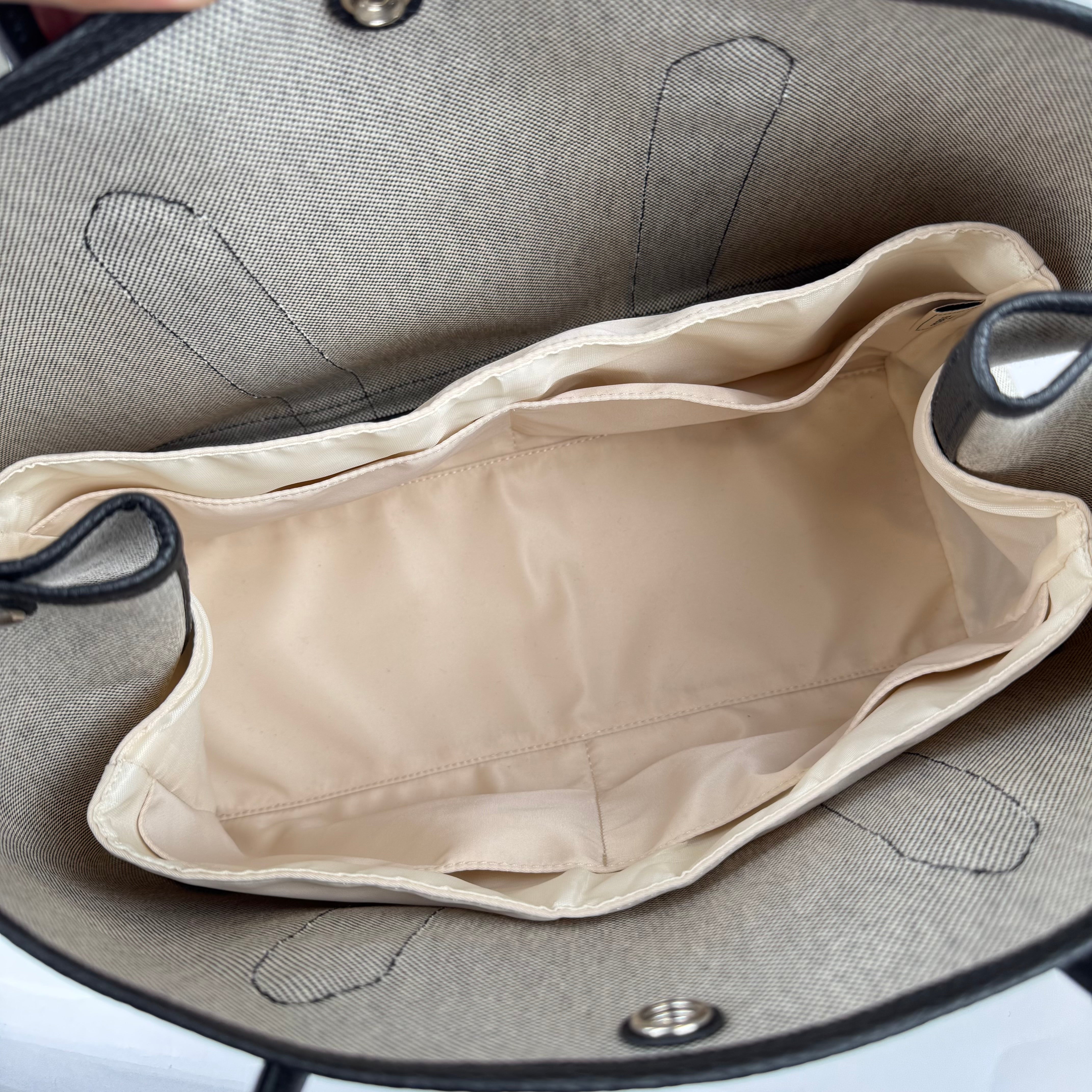 Hermes Garden Party 36 PM Limited Edition Tote Bag Brown Black- Pre Owned