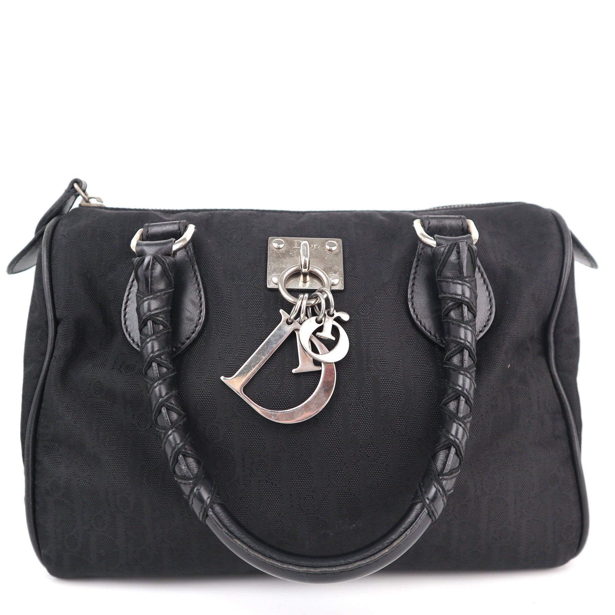 C2221 Christian Dior Top Handle Bag Diorissimo Lovely | Pre-Owned Very Good Leather