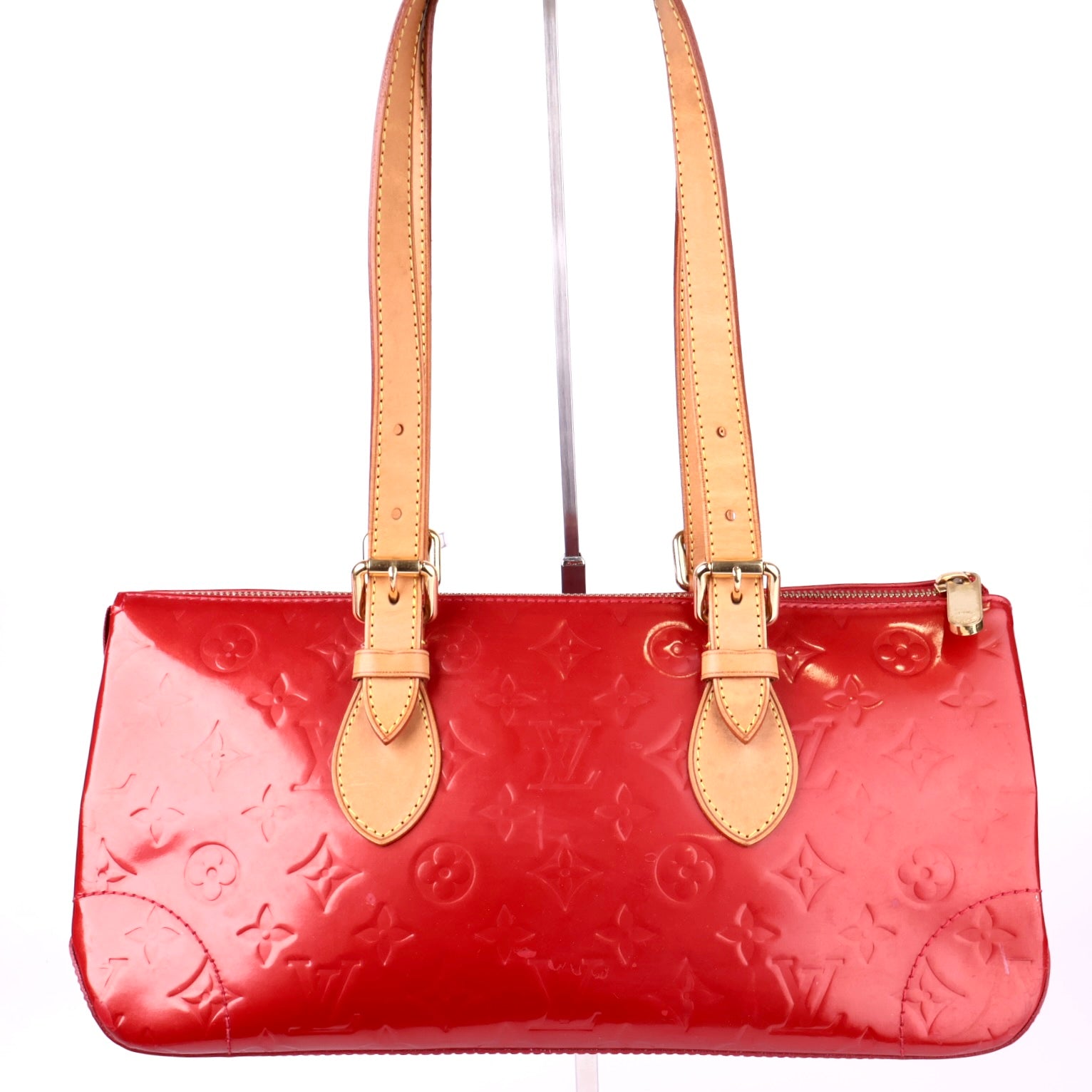 J3363 Louis Vuitton Pomme D'Amour Monogram Vernis Rosewood Bag- Pre Owned