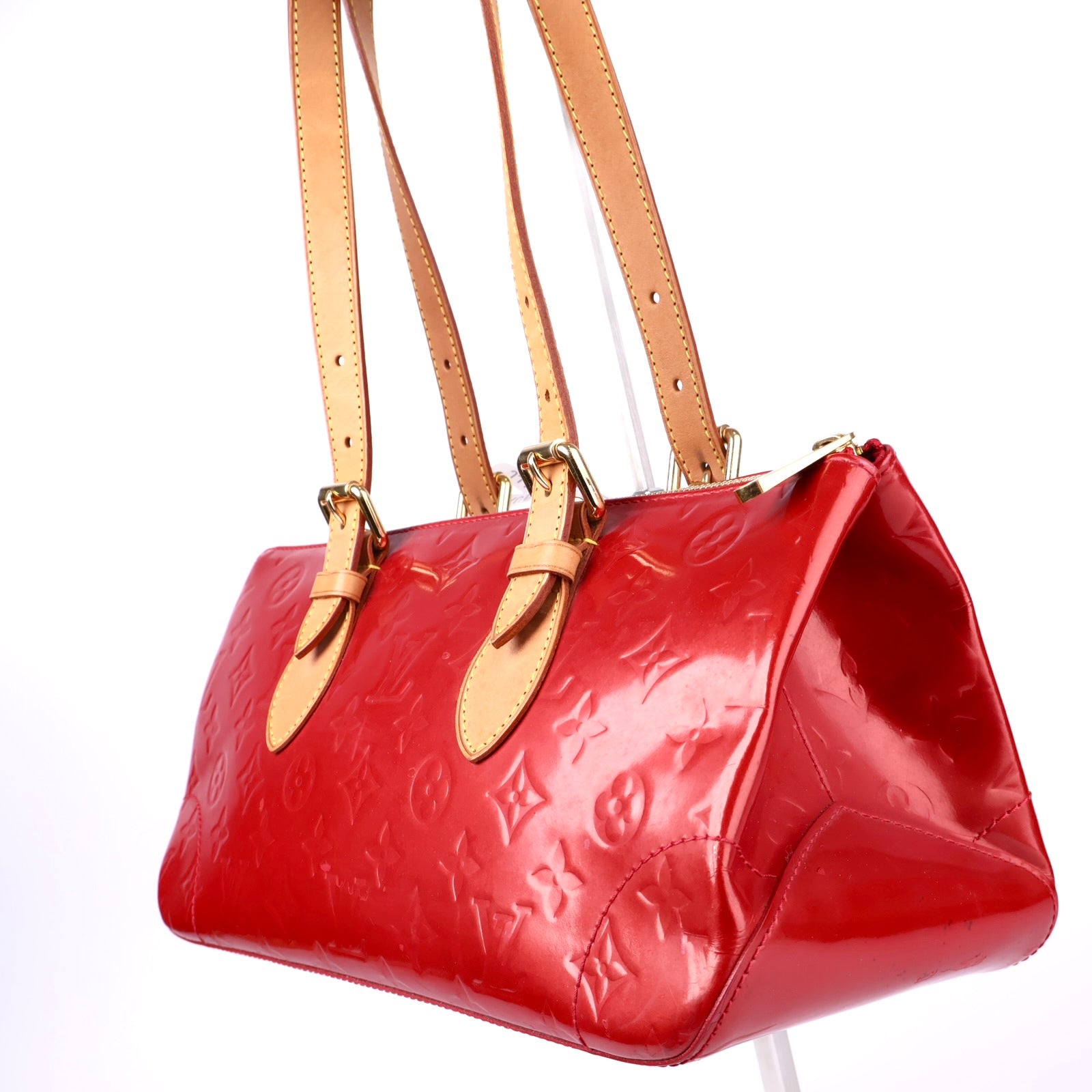 J3363 Louis Vuitton Pomme D'Amour Monogram Vernis Rosewood Bag- Pre Owned