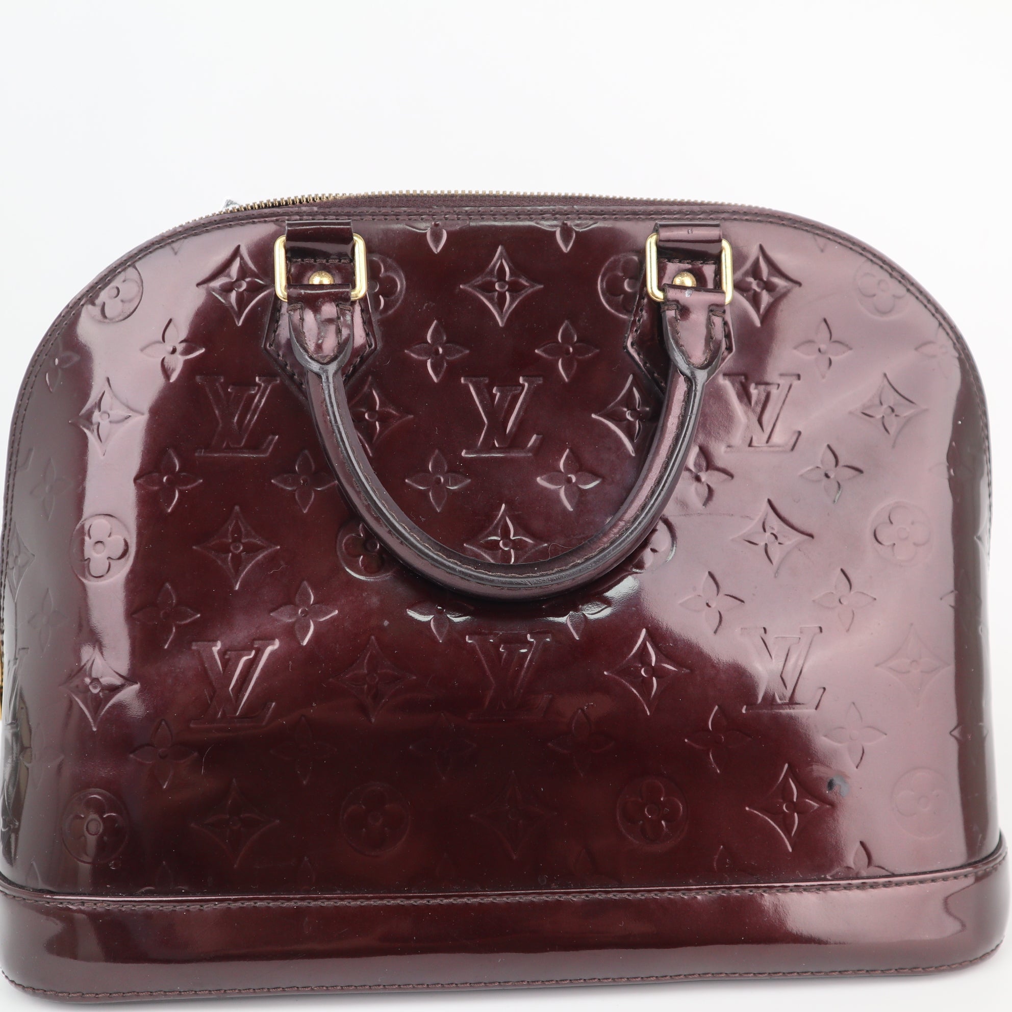 C2224 Louis Vuitton Top Handle Bag Alma PM | Pre-Owned Very Good Monogram Vernis