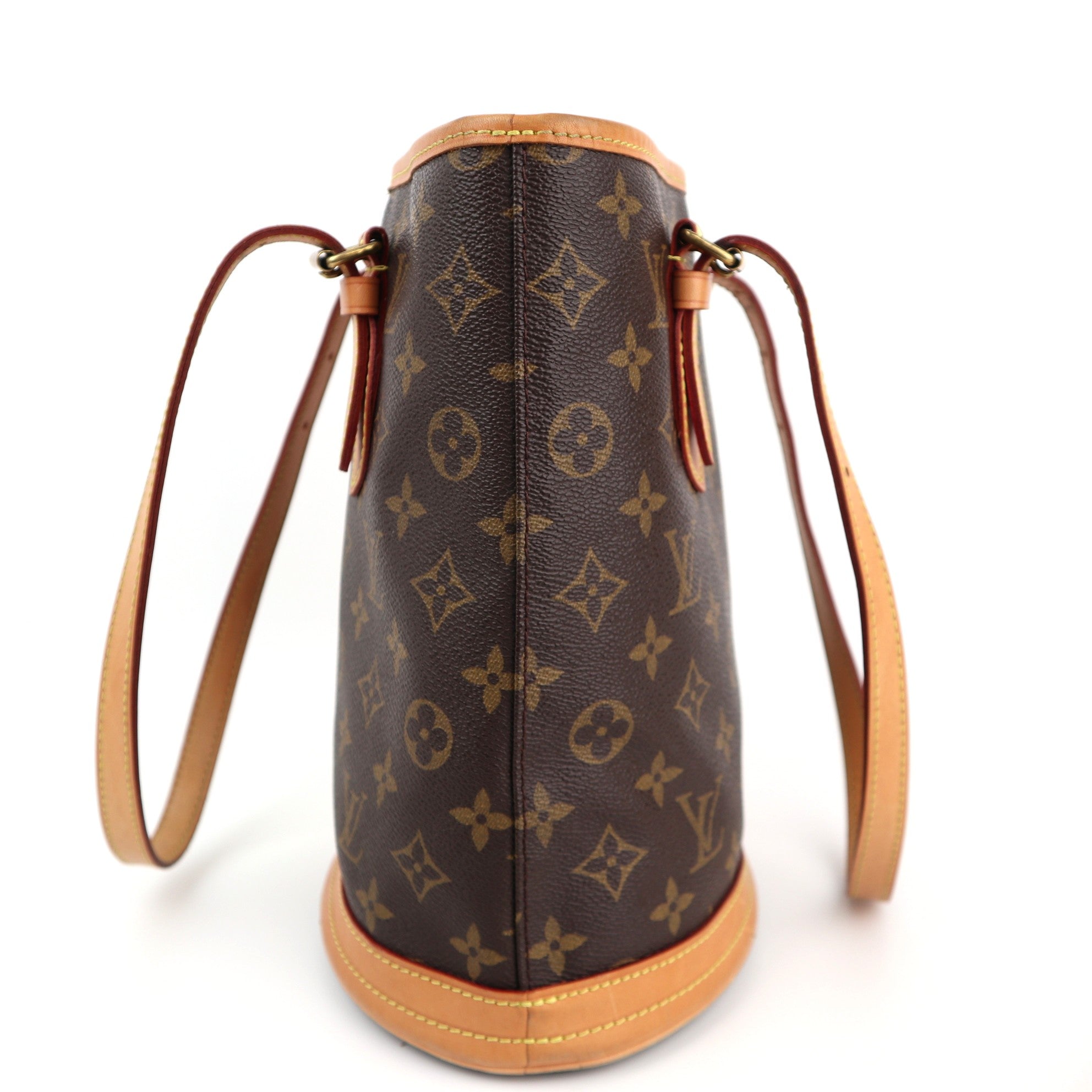 C1433R Louis Vuitton Petit Monogram Canvas Bucket Bag-Pre Owned