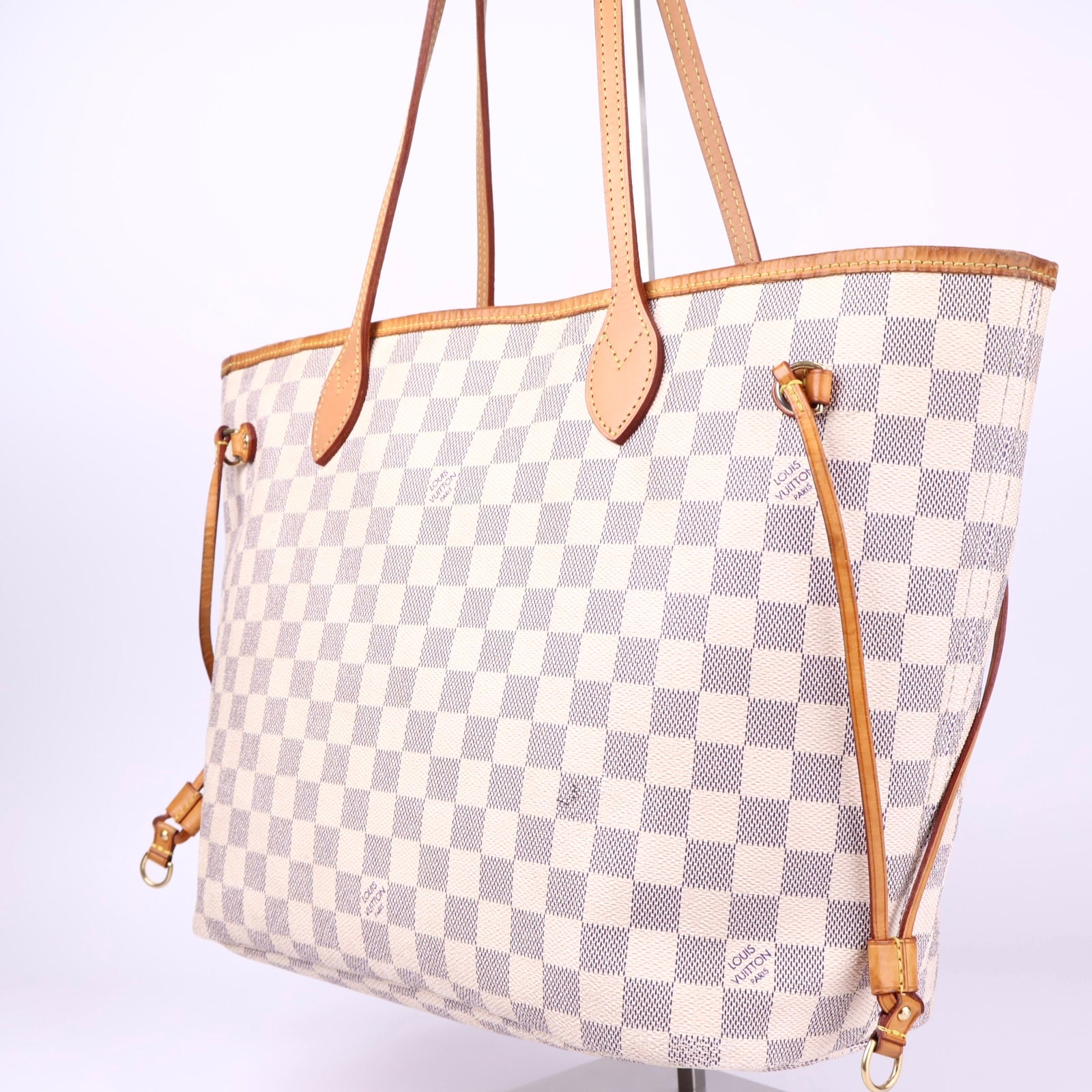 J3393 Louis Vuitton Damier Azur Neverfull MM- Pre Owned