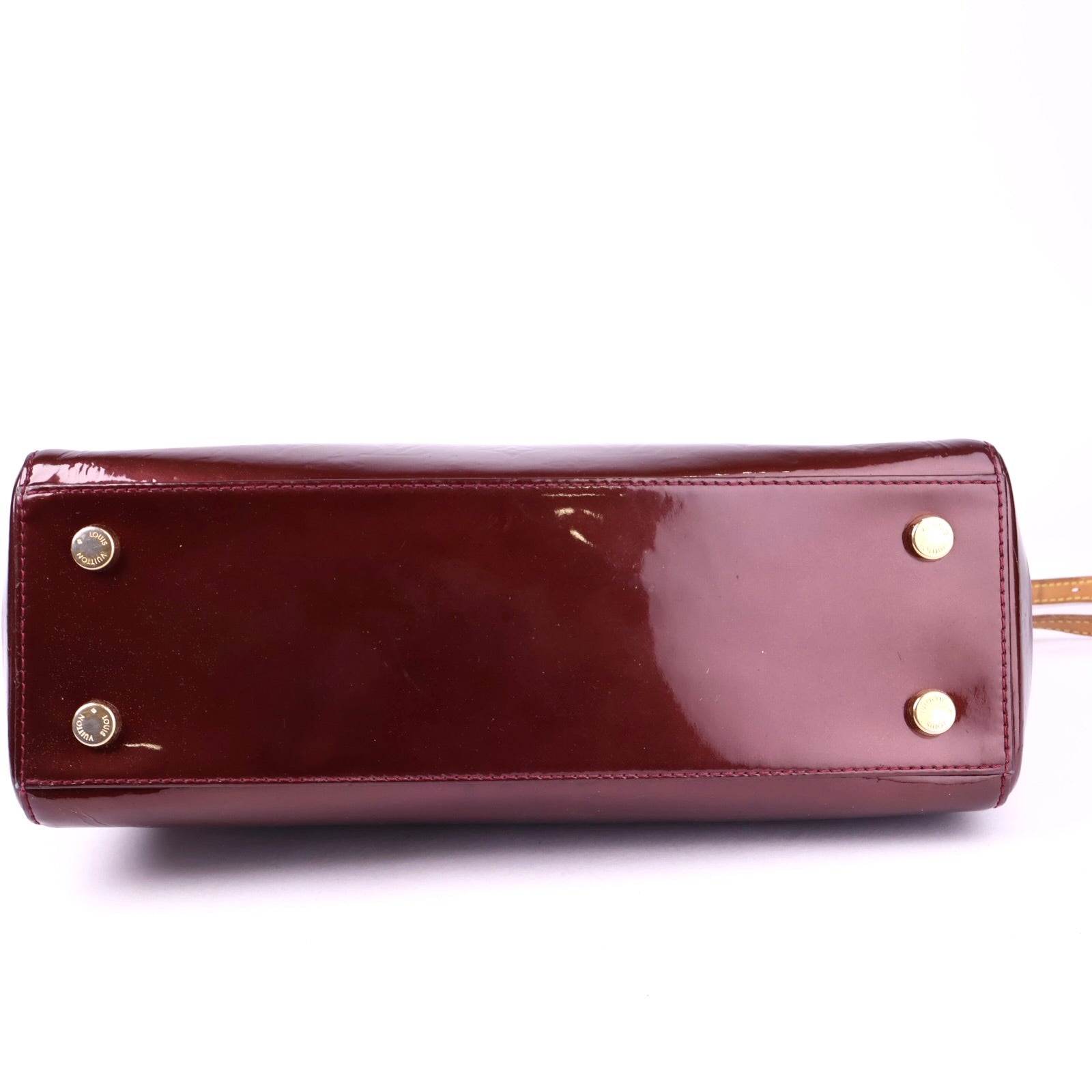 J3695 Louis Vuitton Amarante Monogram Vernis Brea MM Bag - Pre Owned