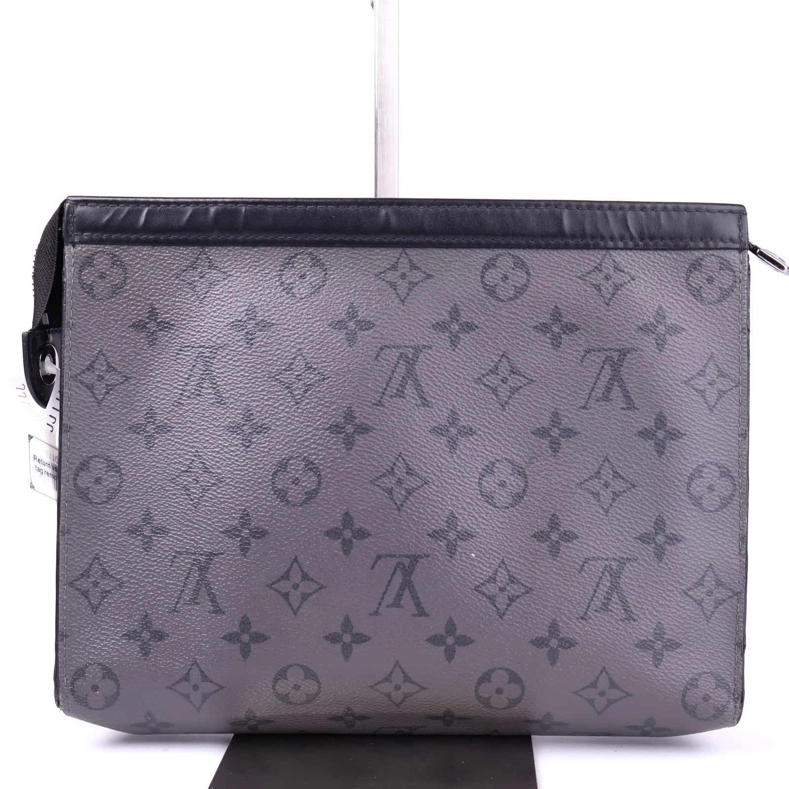 J2110 Louis Vuitton Pochette Voyage MM Monogram Gunmetal Gray- Pre Owned