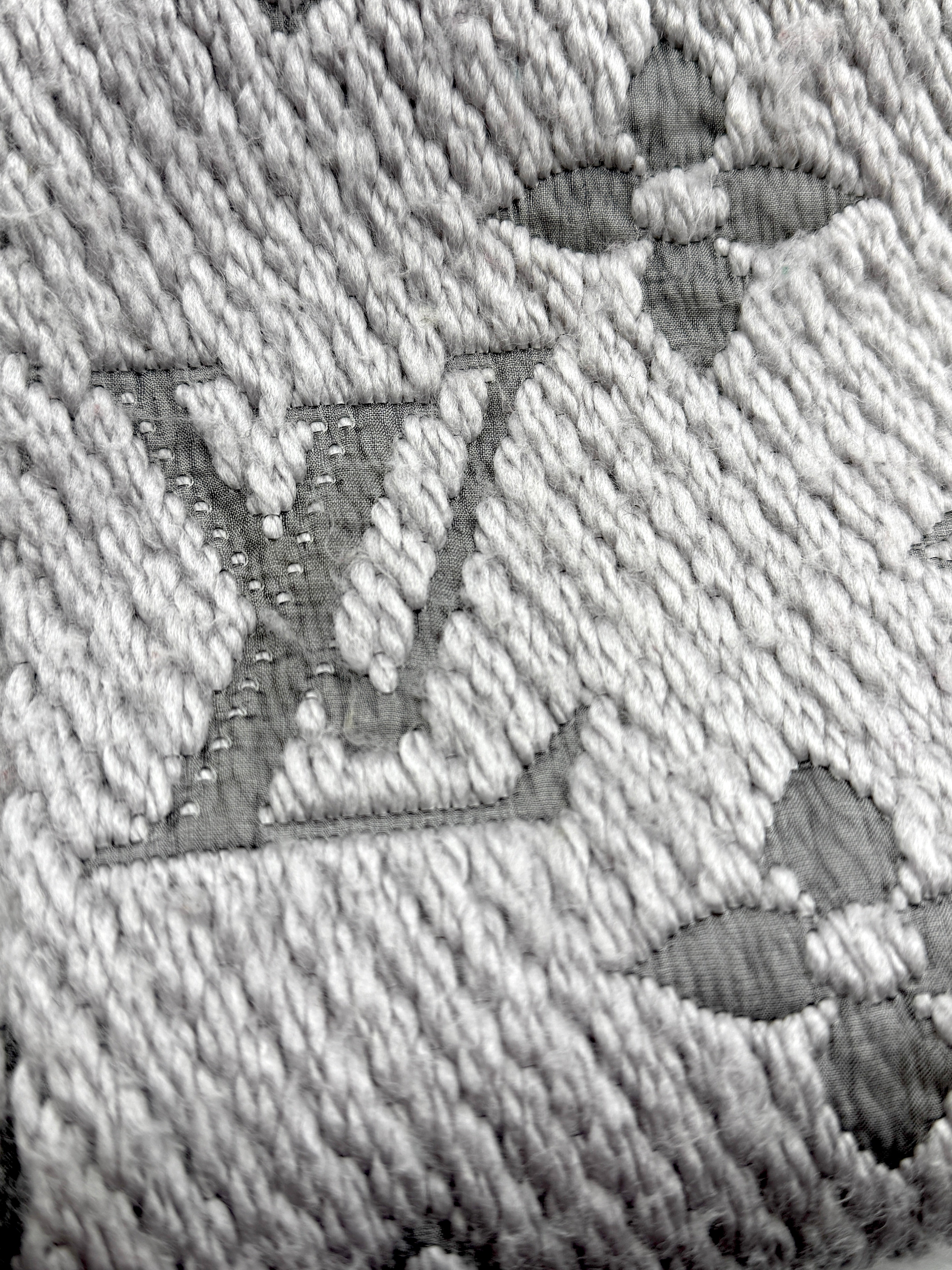 Louis Vuitton Scarf Echarpe Logomania Wool/Silk Gris Perle (Grey) M74742