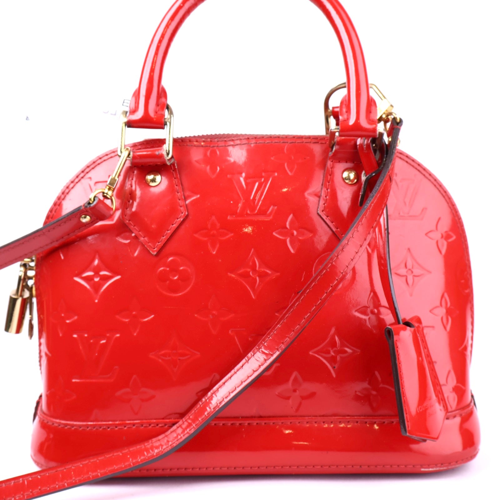 J2112 Louis Vuitton Alma BB Monogram Vernis Handbag- Pre Owned