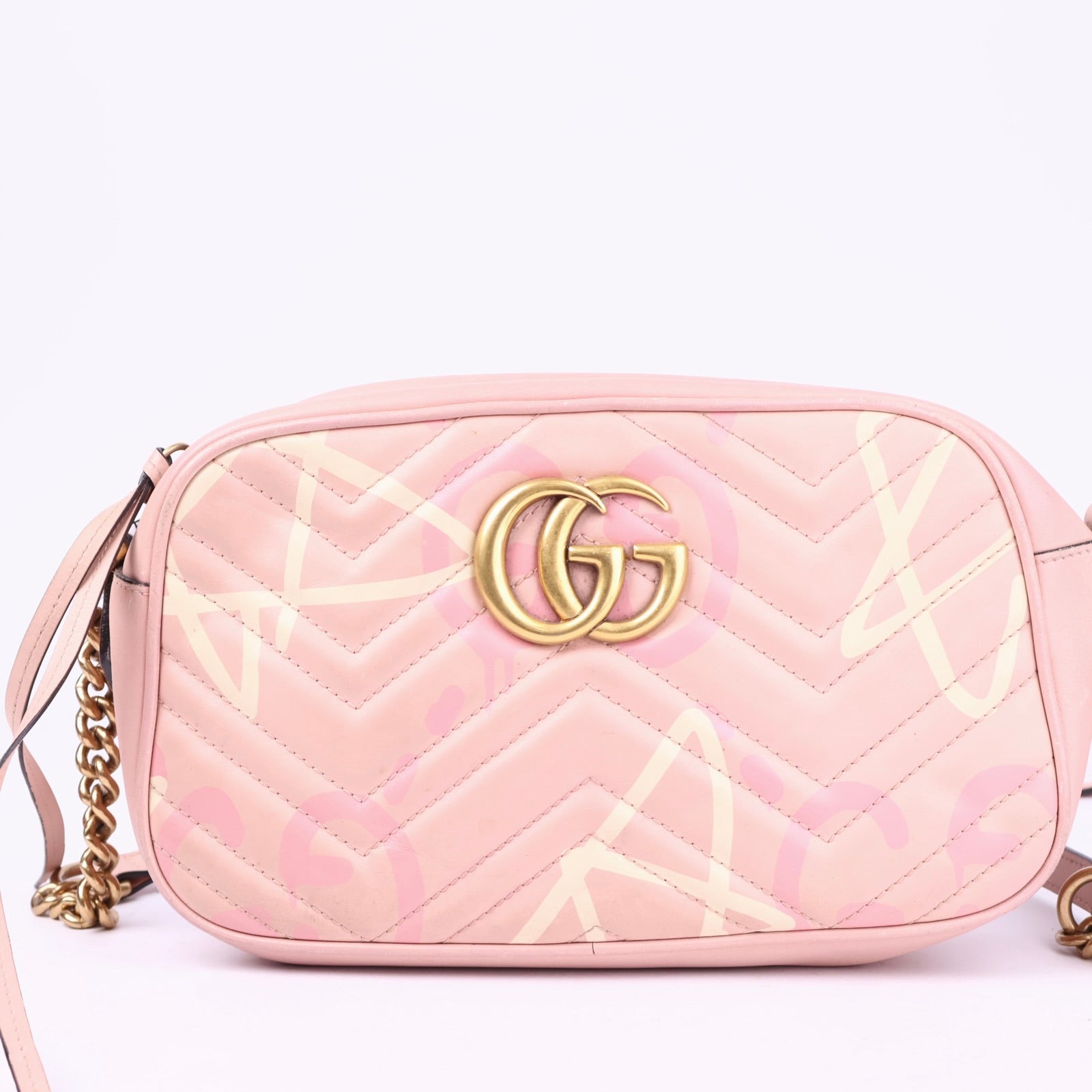 J2104 Gucci GG Marmont Ghost Crossbody Bag- Pre Owned