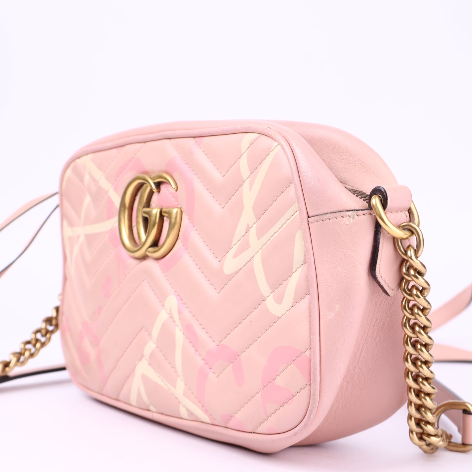 J2104 Gucci GG Marmont Ghost Crossbody Bag- Pre Owned