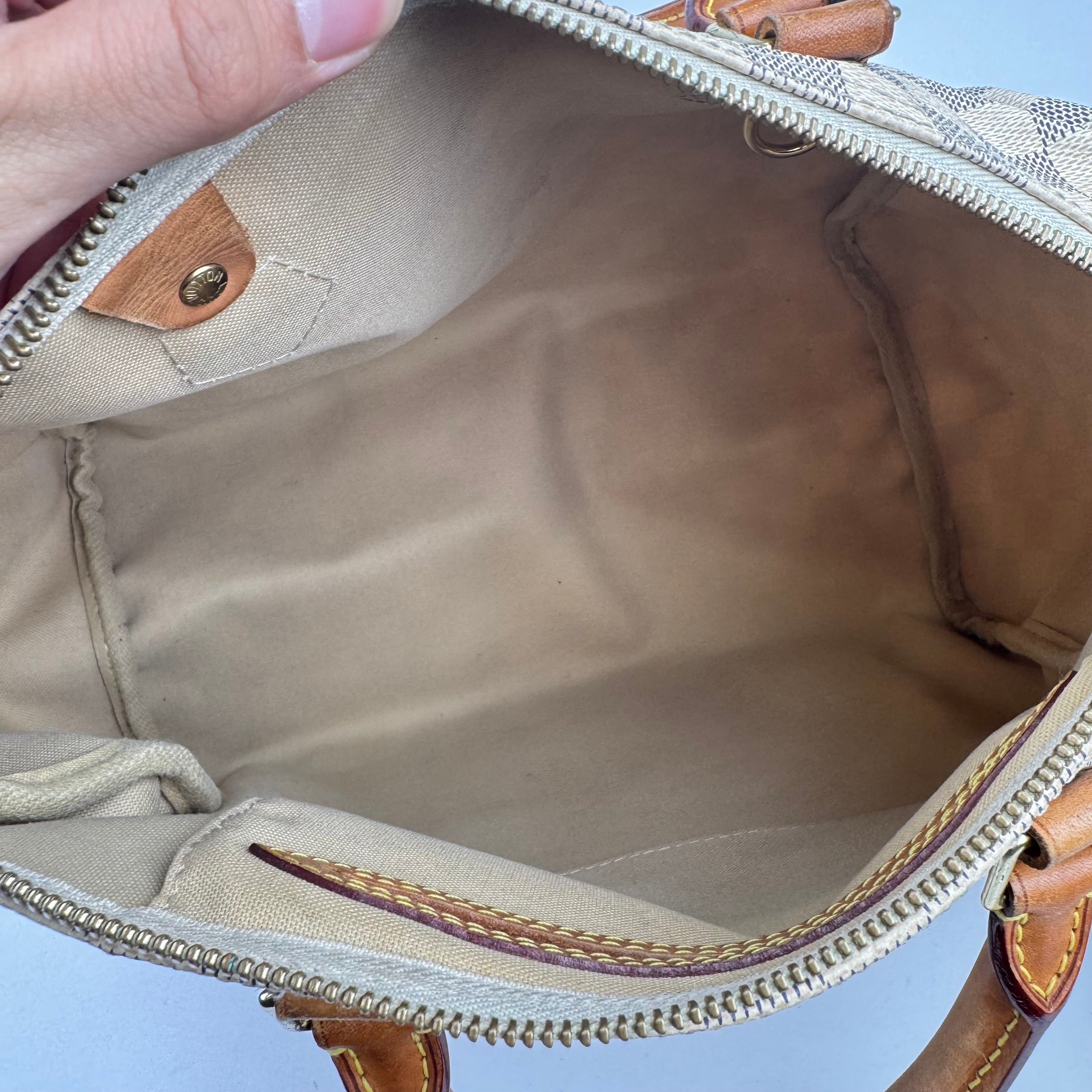 Louis Vuitton Speedy Handbag Damier 30 White- Pre Owned