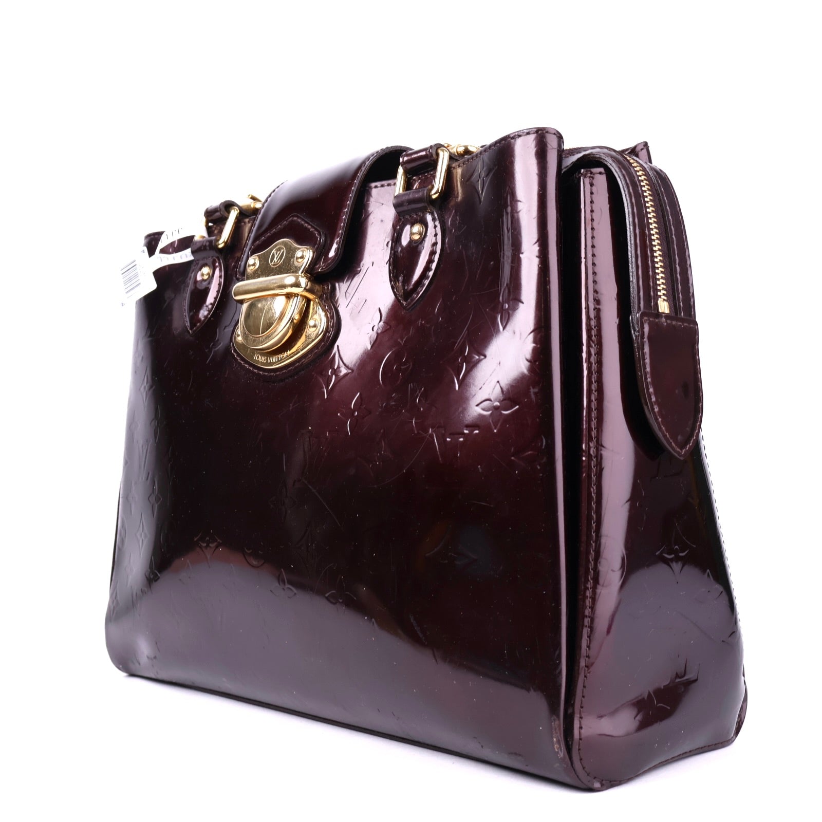 J2121 Louis Vuitton Amarante Monogram Vernis Melrose Avenue Bag- Pre Owned
