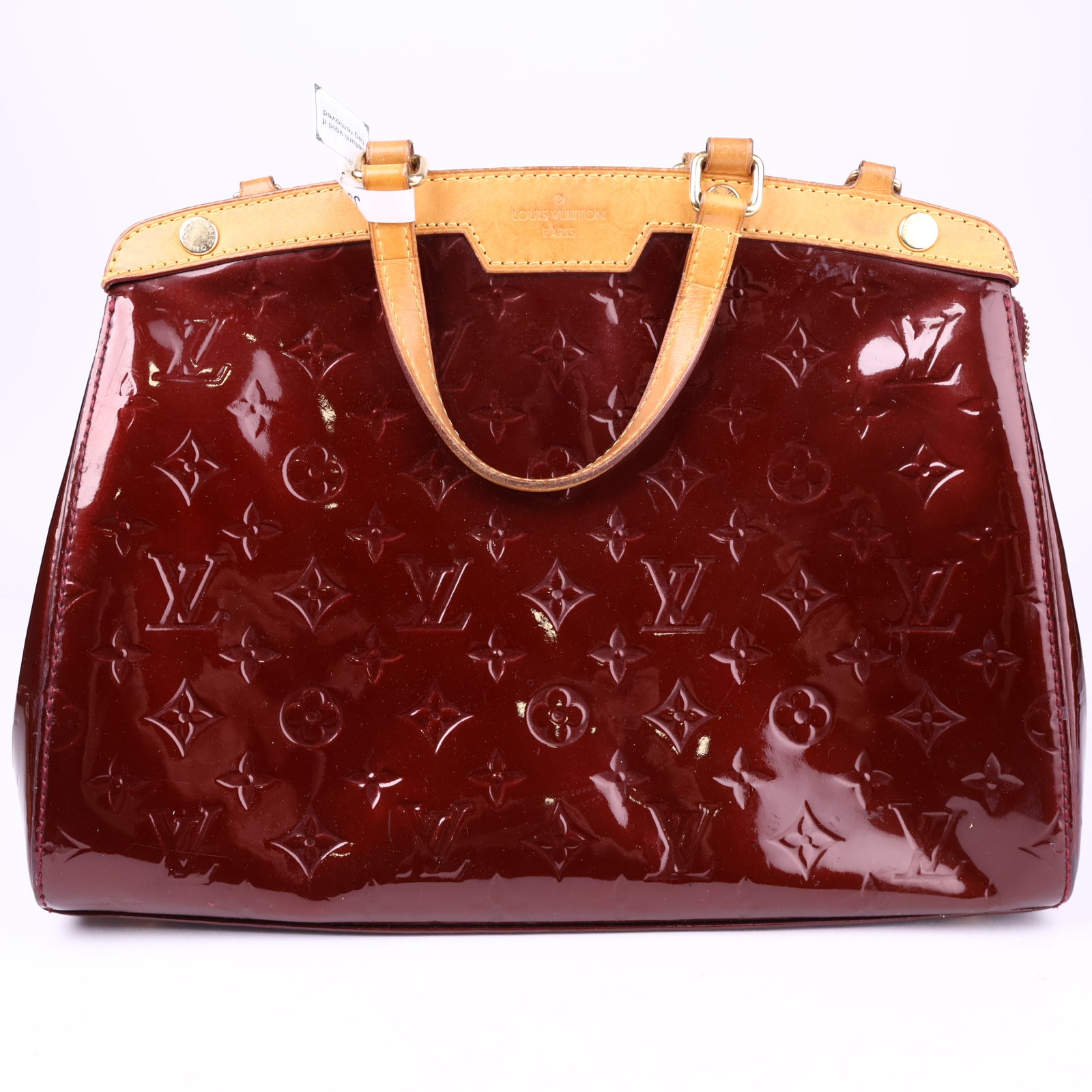 J3316 Louis Vuitton Rouge Fauviste Monogram Vernis Brea MM Bag- Pre Owned