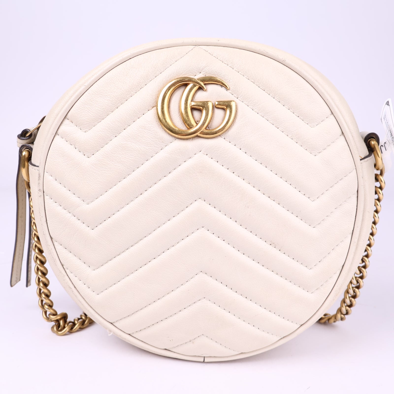 J3344 Gucci GG Marmont Round Shoulder Bag- Pre Owned