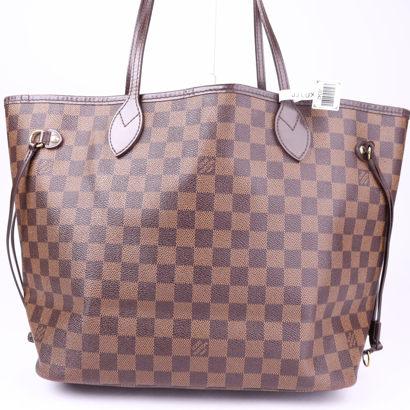 J3342 Louis Vuitton Damier Ebene Neverfull MM Tote Bag- Pre Owned