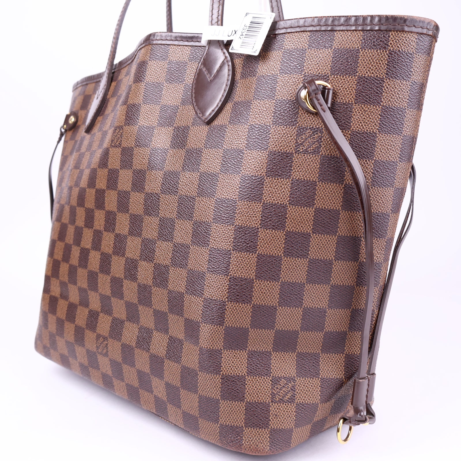 J3342 Louis Vuitton Damier Ebene Neverfull MM Tote Bag- Pre Owned