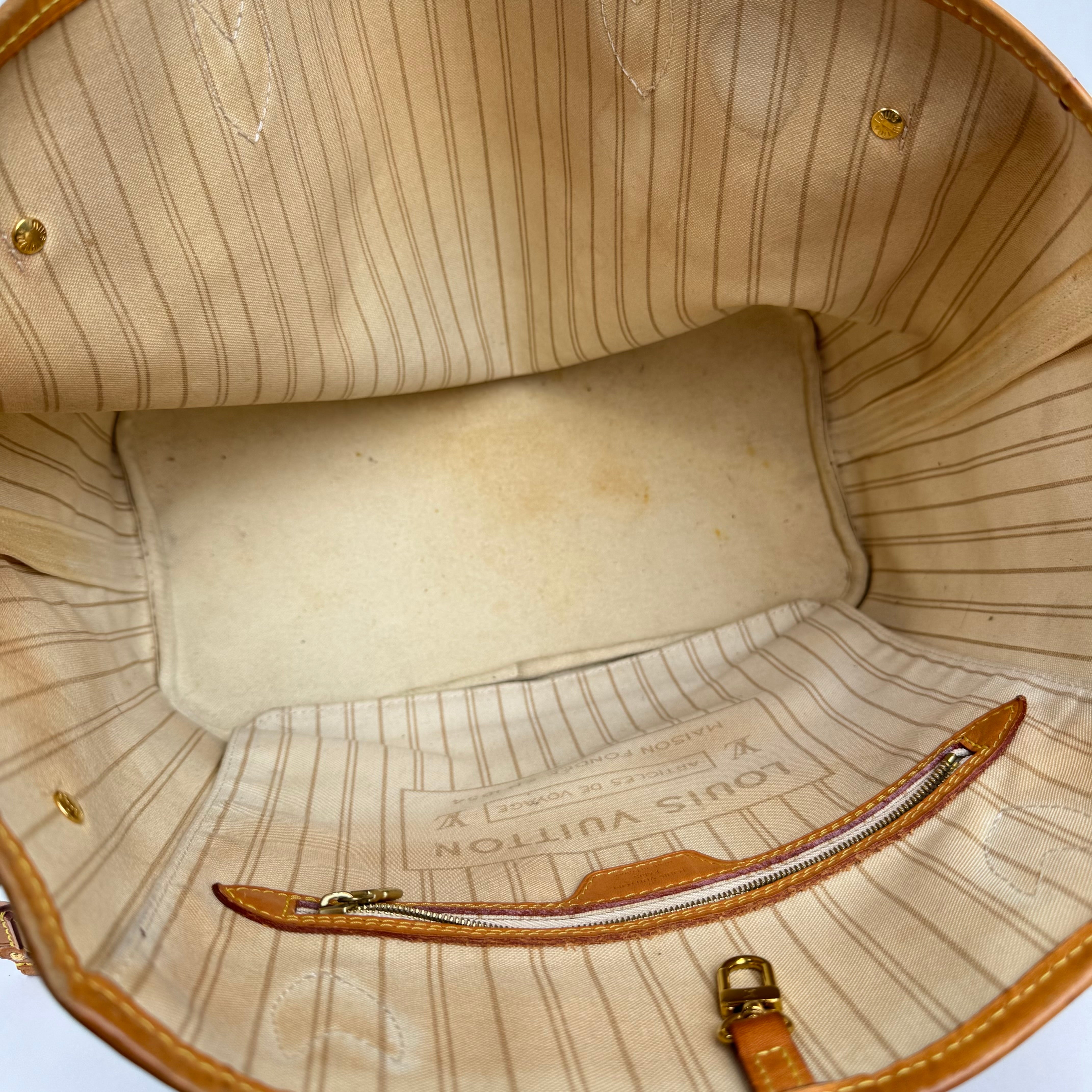 J0958 Louis Vuitton Damier Azur Neverfull MM- Pre Owned