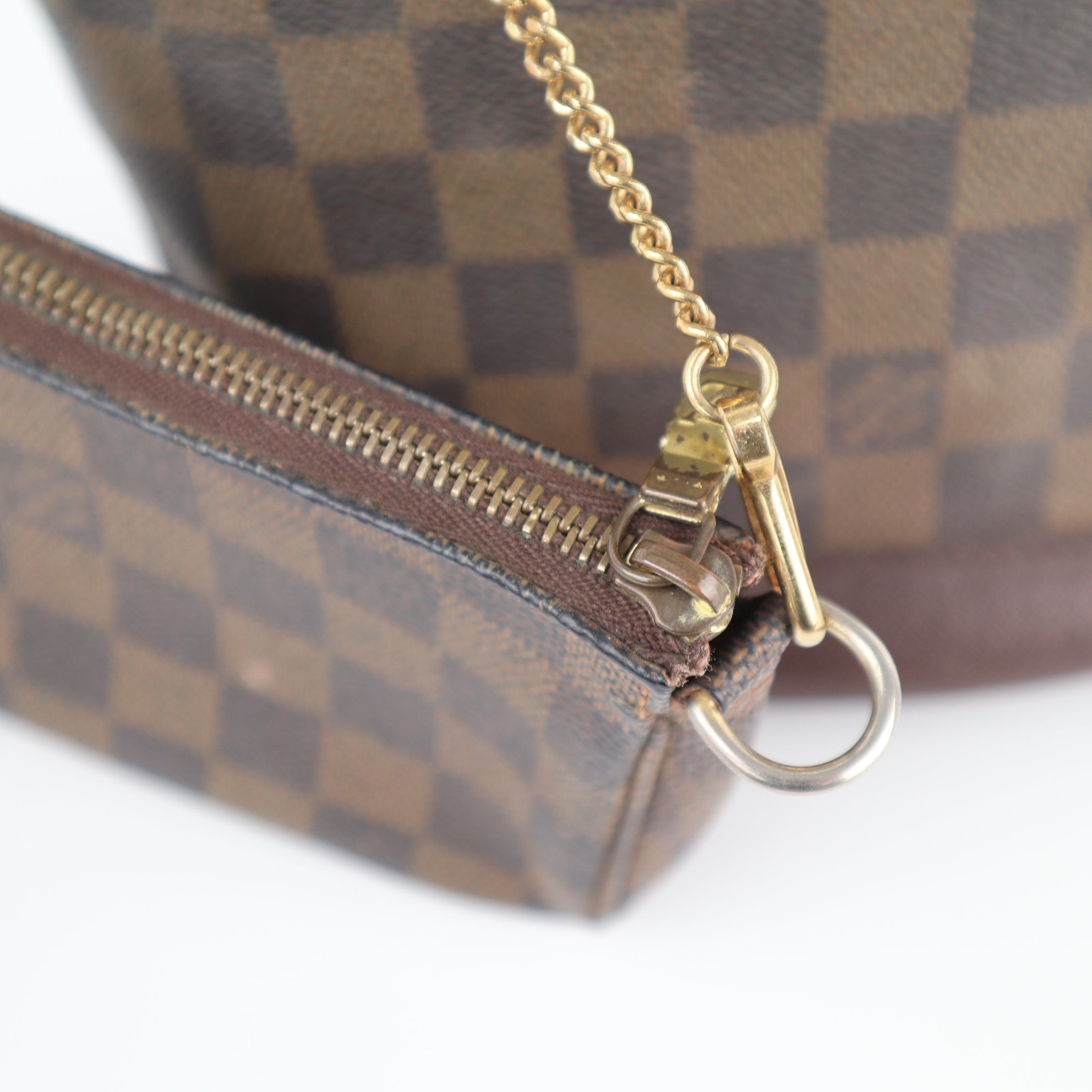 C2252 Louis Vuitton Bucket Bag Marais | Pre-Owned Good Brown Damier Ebene Coated Canvas And Leather Trim