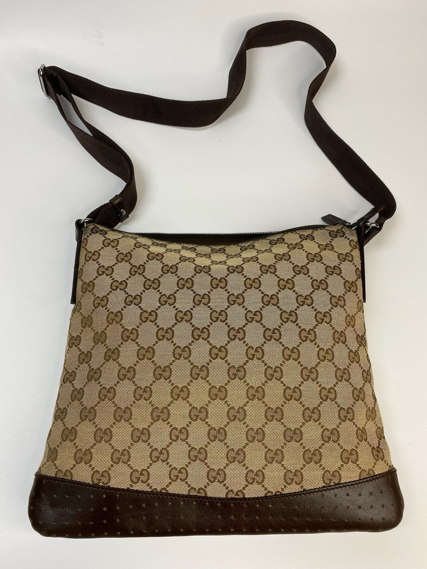 J2940 Gucci Crossbody Bag GG Canvas crossbody Bag | Pre-Owned Brown Canvas GG Monogram