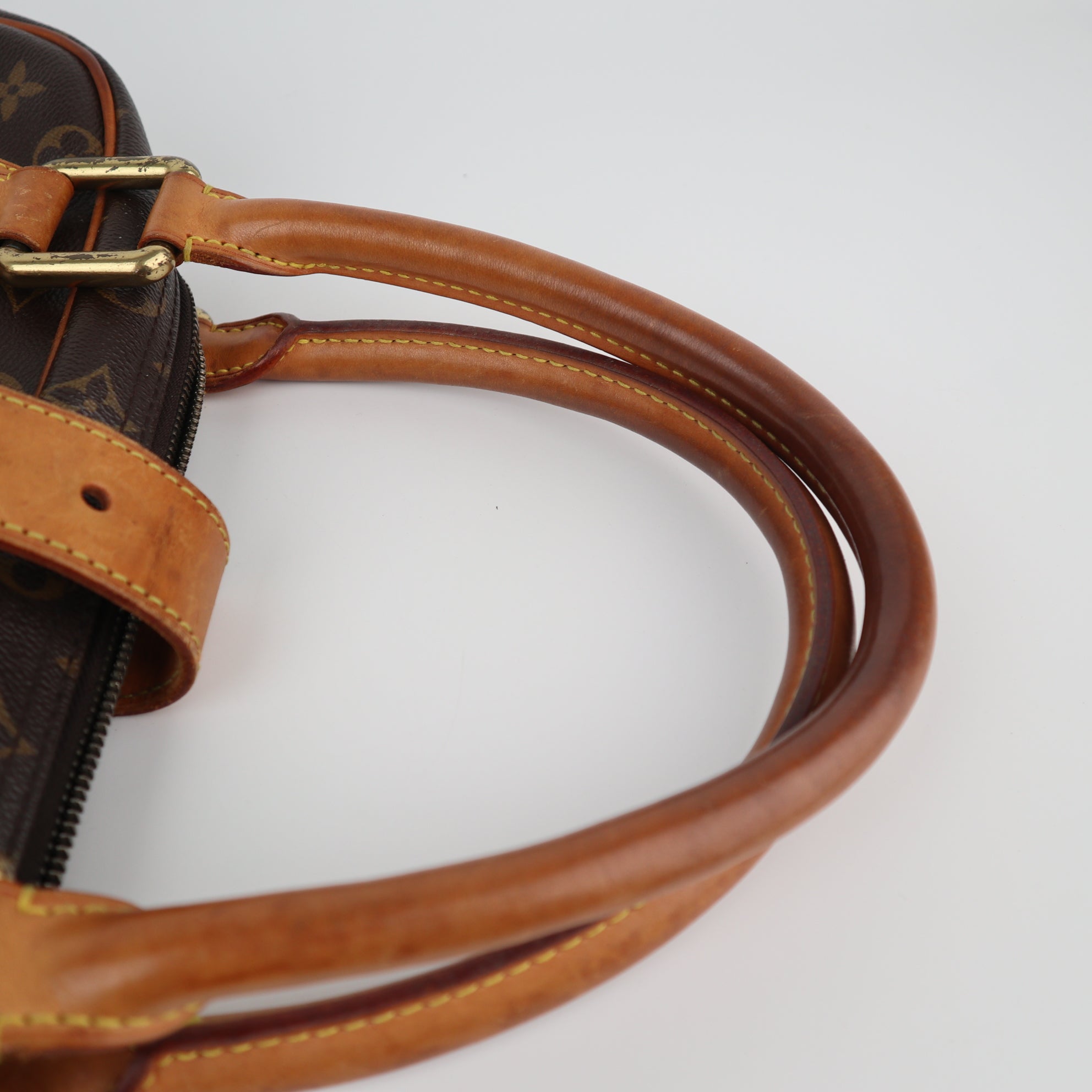 C2253 Louis Vuitton Shoulder Bag Manhattan GM | Pre-Owned Very Good Brown Monogram Coated Canvas And Leather Trim