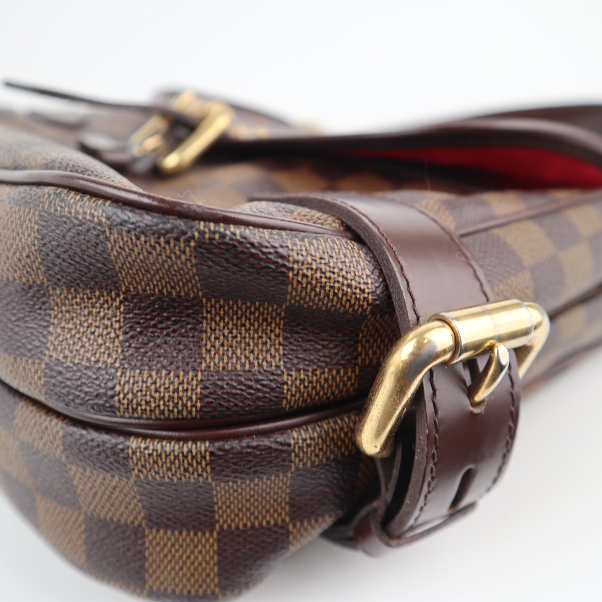 C2254 Louis Vuitton Shoulder Bag Highbury | Pre-Owned Very Good Brown Damier Ebene Coated Canvas And Leather Trim