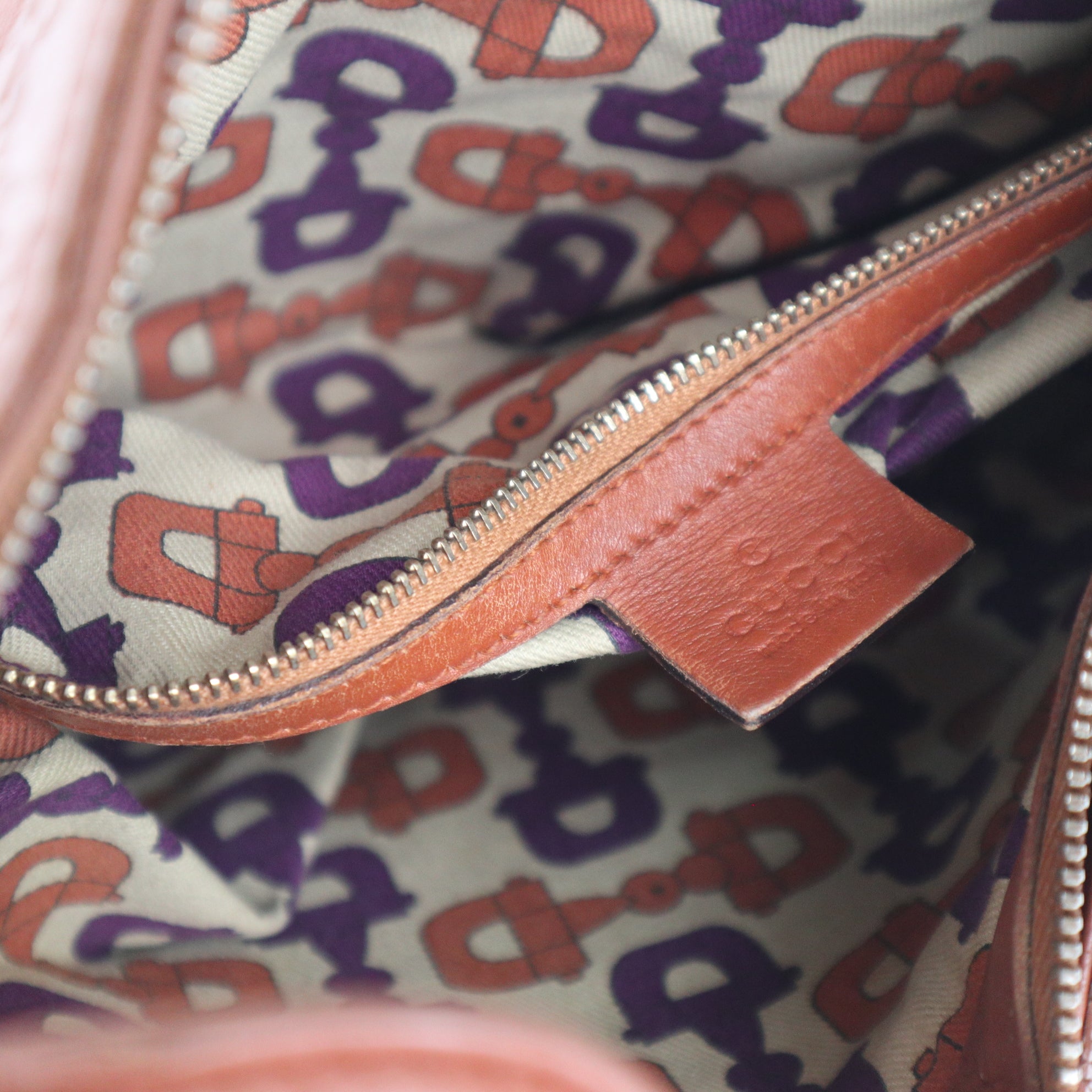 C2262 Gucci Shoulder Bag Guccissima Creole Hobo Saffron | Pre-Owned Very Good Saffron Leather Guccissima