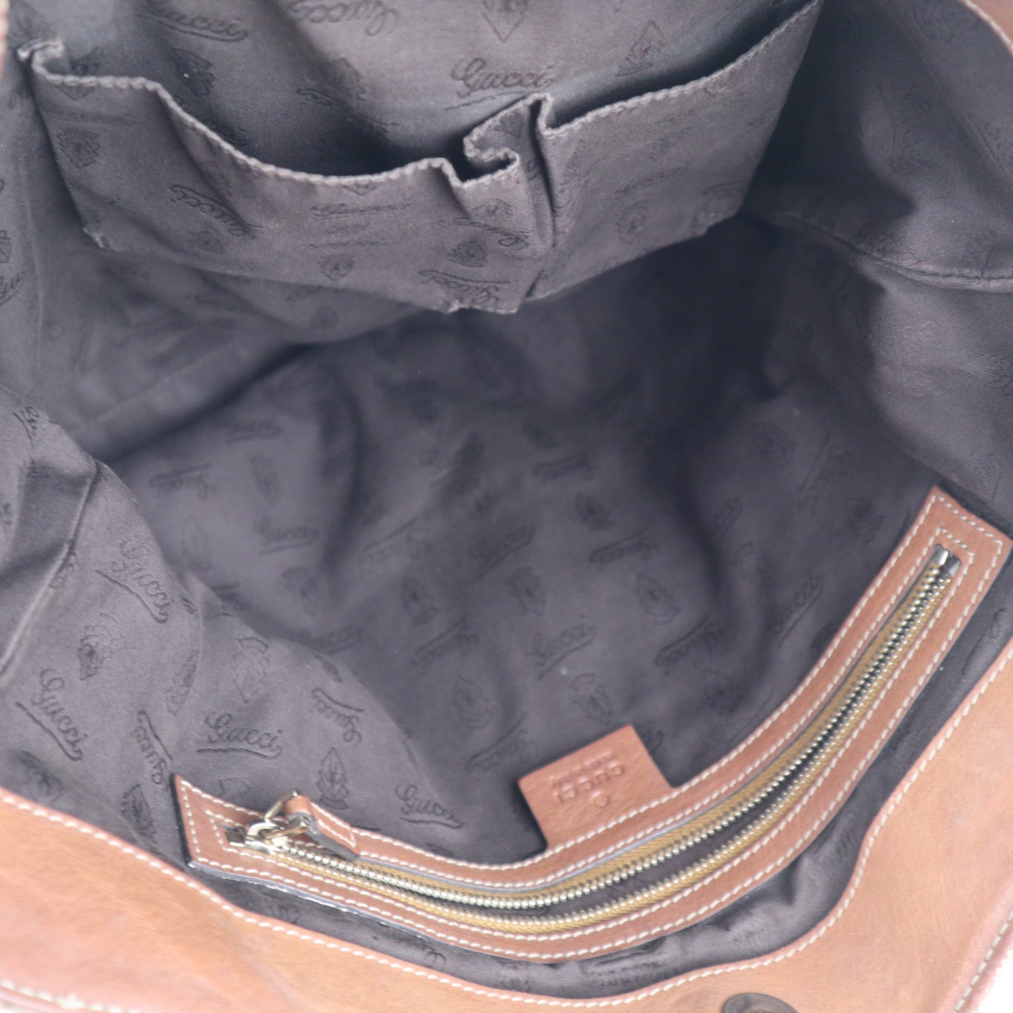 C2268 Gucci Tote Bag GG Canvas Tote | Pre-Owned Very Good Brown Canvas GG Monogram