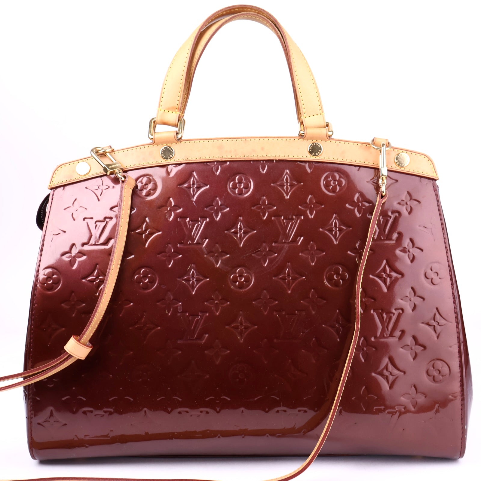 J3297 Louis Vuitton Brea MM Monogram Vernis Bag- Pre Owned