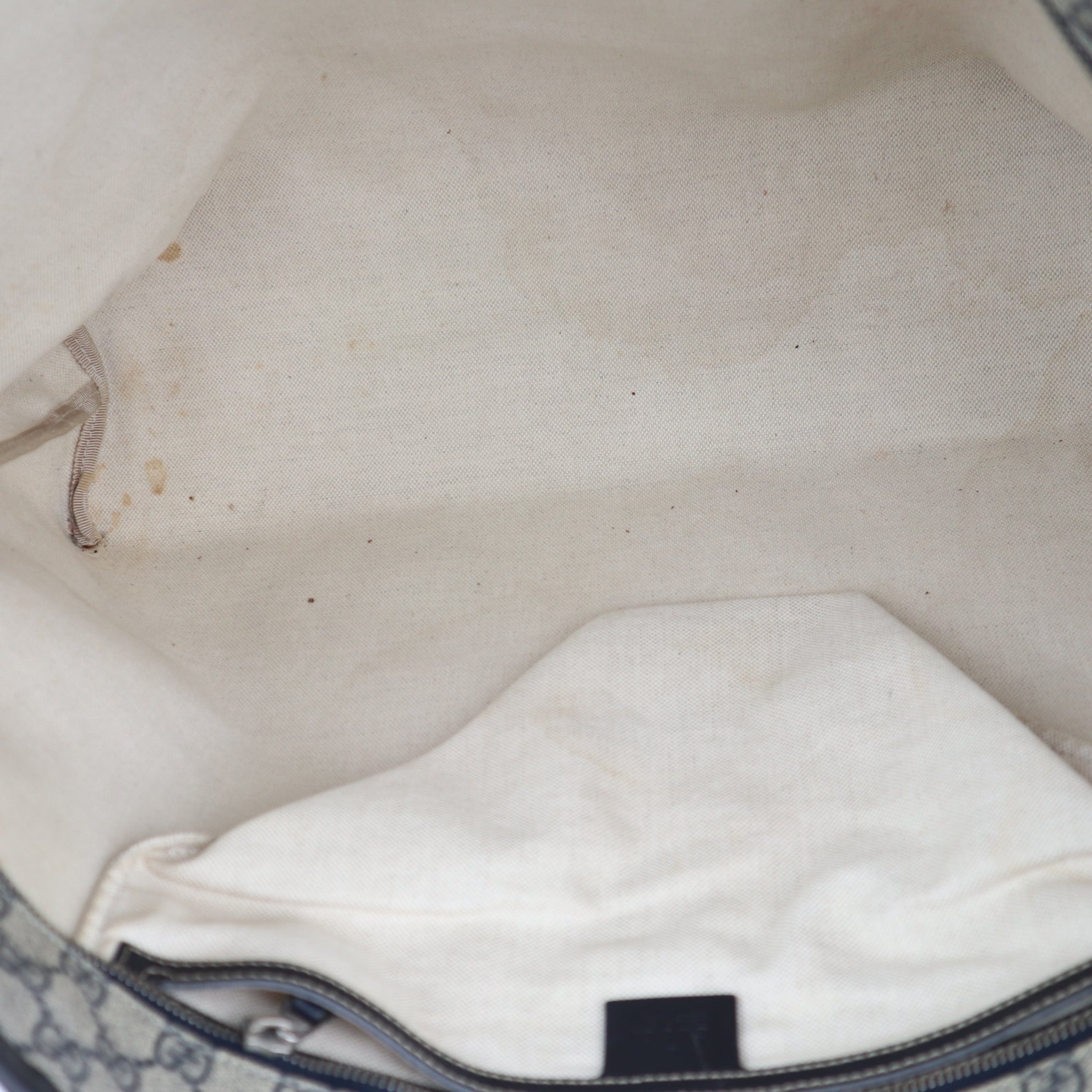 C2280 Gucci Tote Bag GG Supreme Canvas Large Tote Bag | Pre-Owned Very Good Brown Canvas GG Supreme