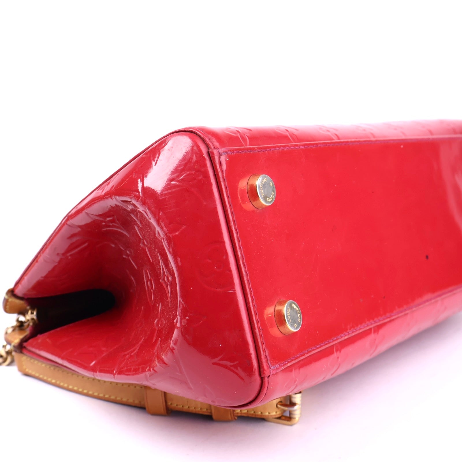 J3289 Louis Vuitton Rose Indian Monogram Vernis Brea MM Bag- Pre Owned