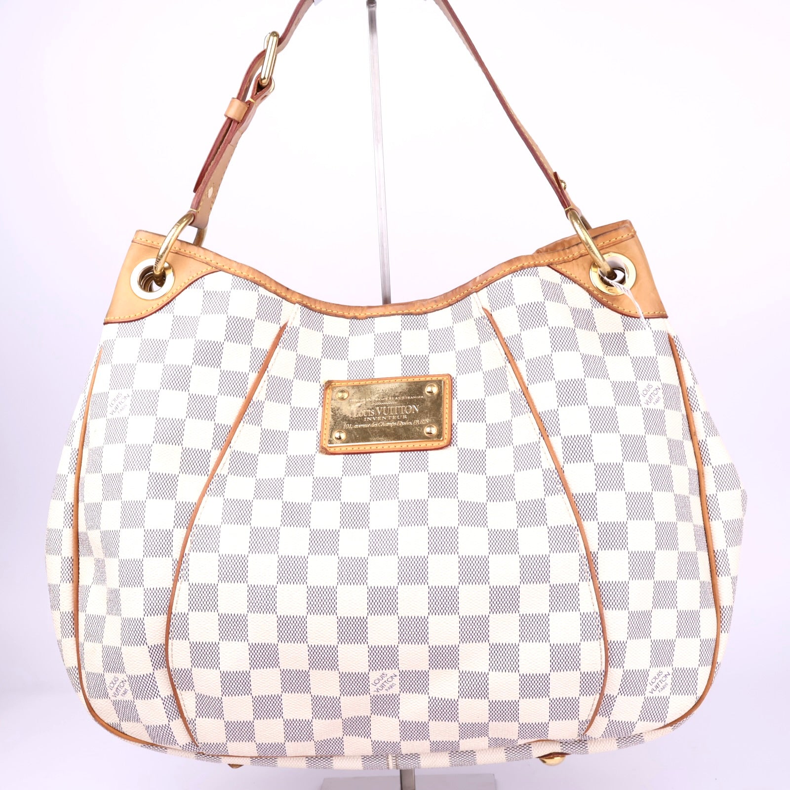 J3280 Louis Vuitton Damier Azur Canvas Galliera PM Bag- Pre Owned