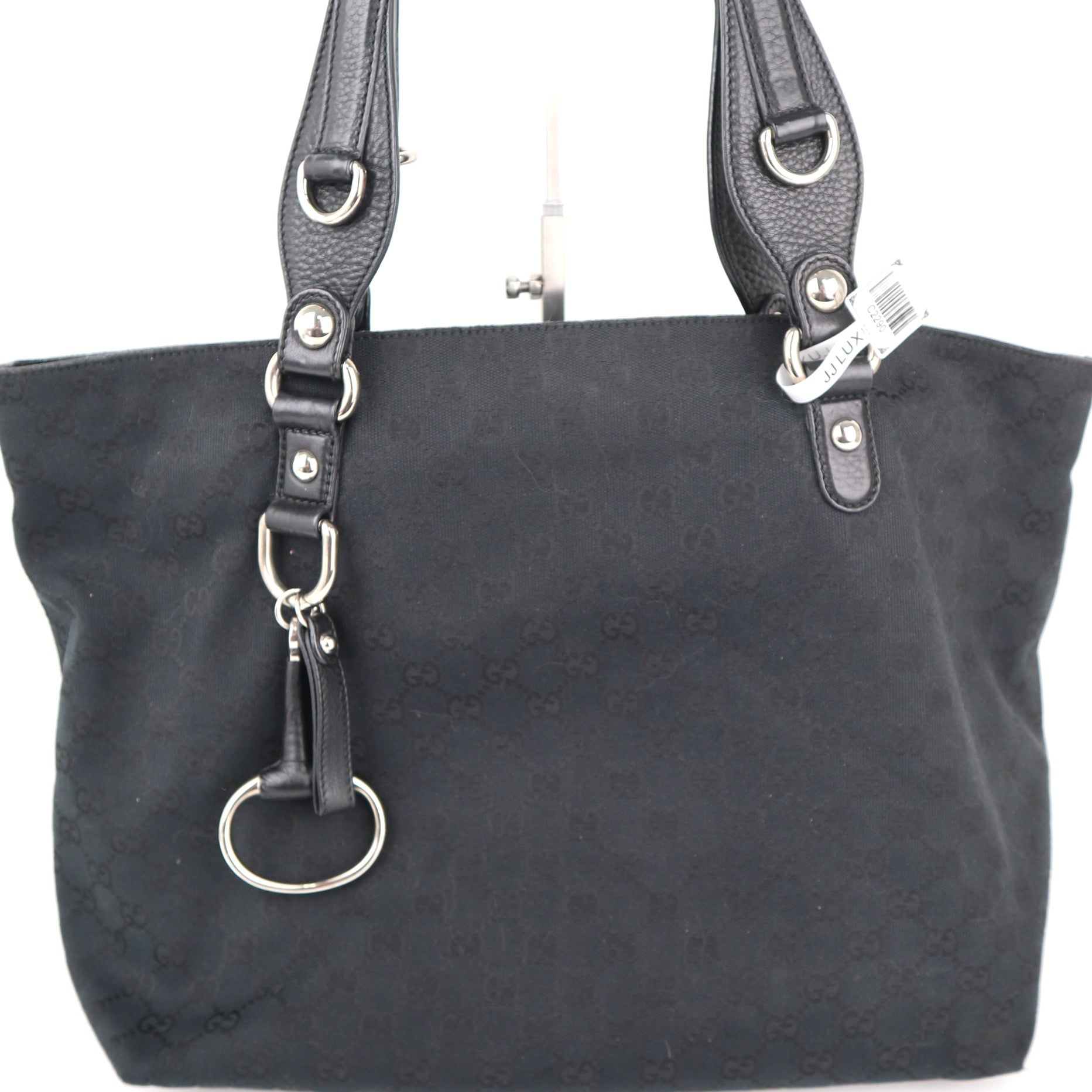 C2290 Gucci Tote Bag Icon Bit GG-Canvas Jacquard | Pre-Owned Excellent GG Canvas, Jacquard Canvas