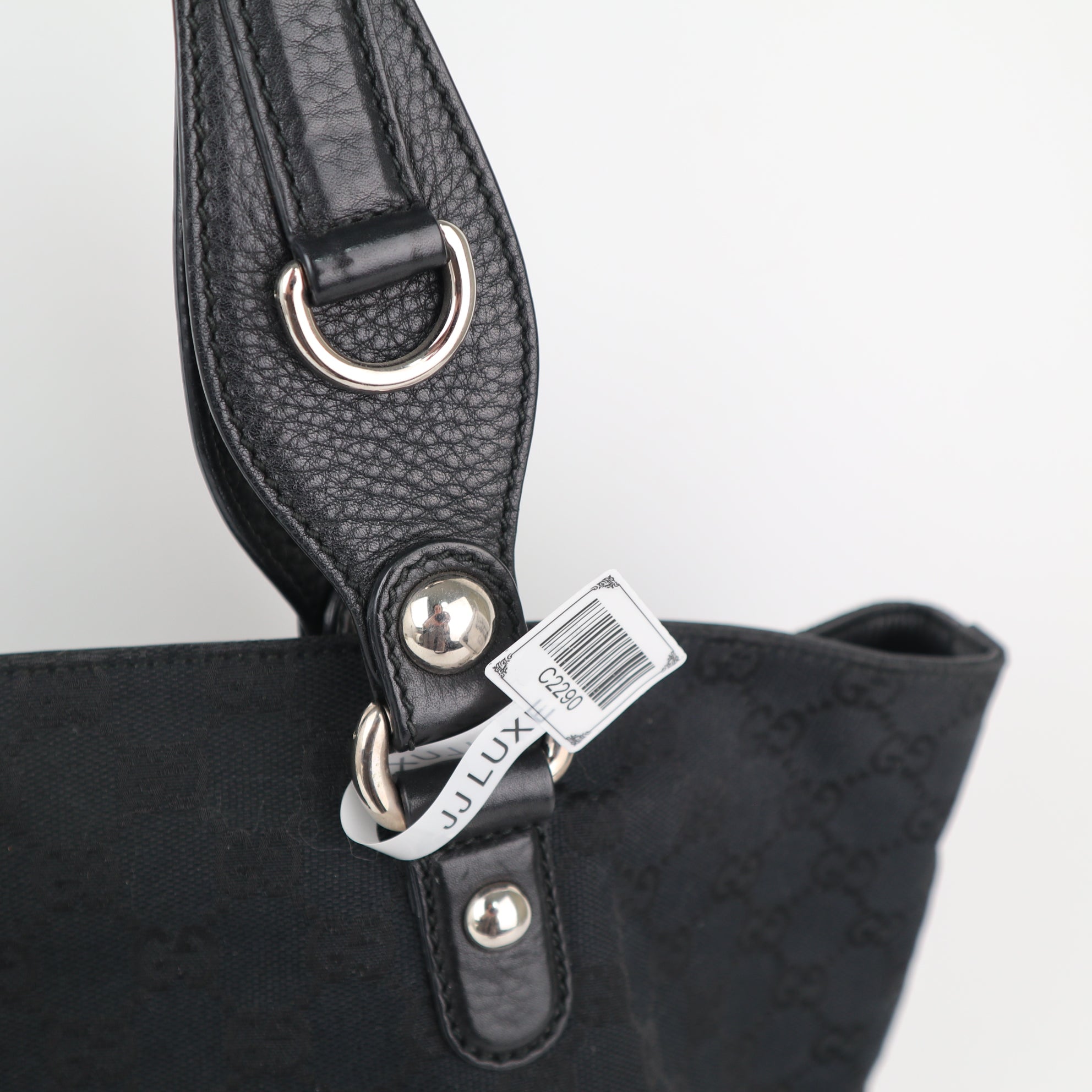 C2290 Gucci Tote Bag Icon Bit GG-Canvas Jacquard | Pre-Owned Excellent GG Canvas, Jacquard Canvas