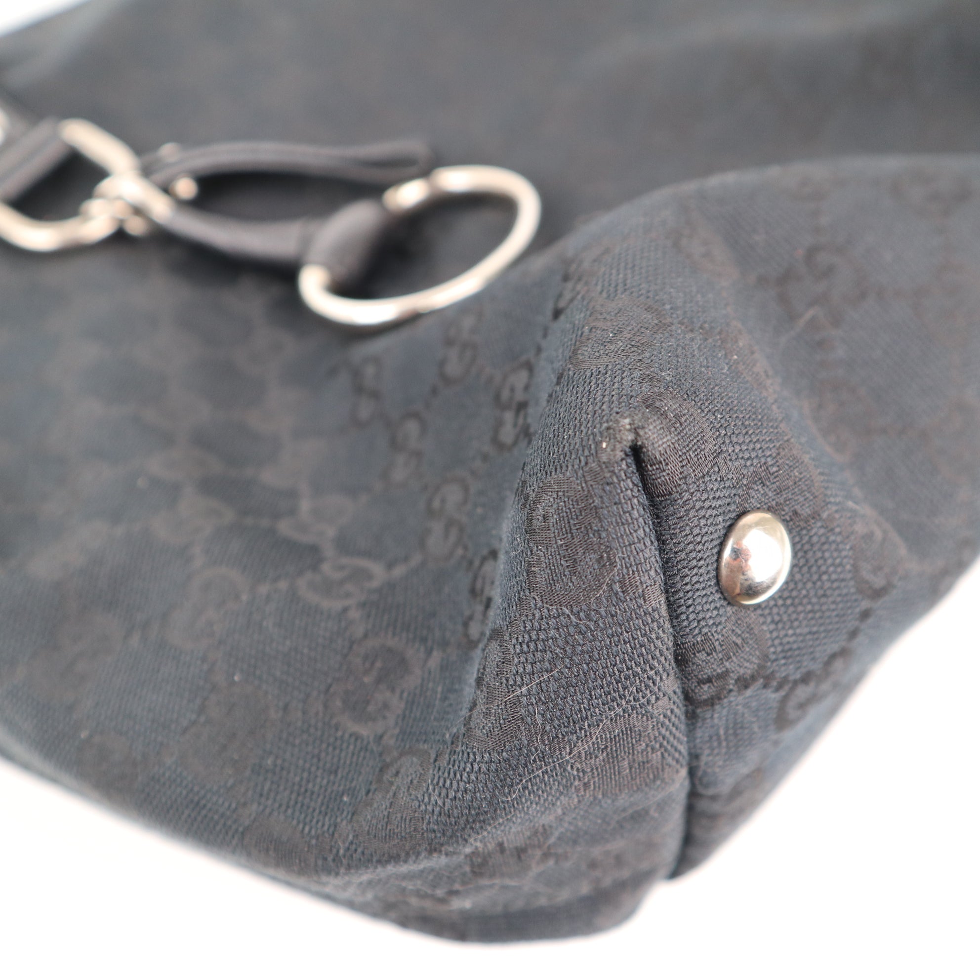C2290 Gucci Tote Bag Icon Bit GG-Canvas Jacquard | Pre-Owned Excellent GG Canvas, Jacquard Canvas