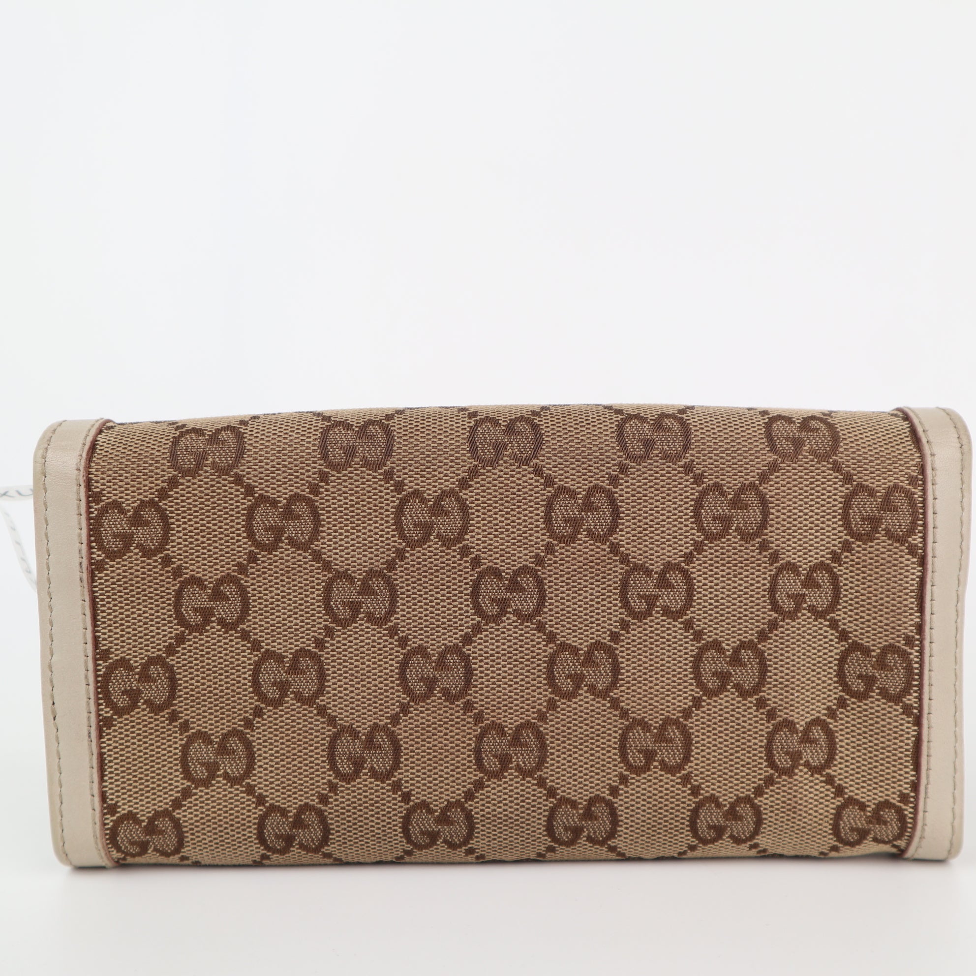 C2299 Gucci Wallet GG Canvas Sukey Interlocking G | Pre-Owned Very Good Brown GG Canvas Canvas
