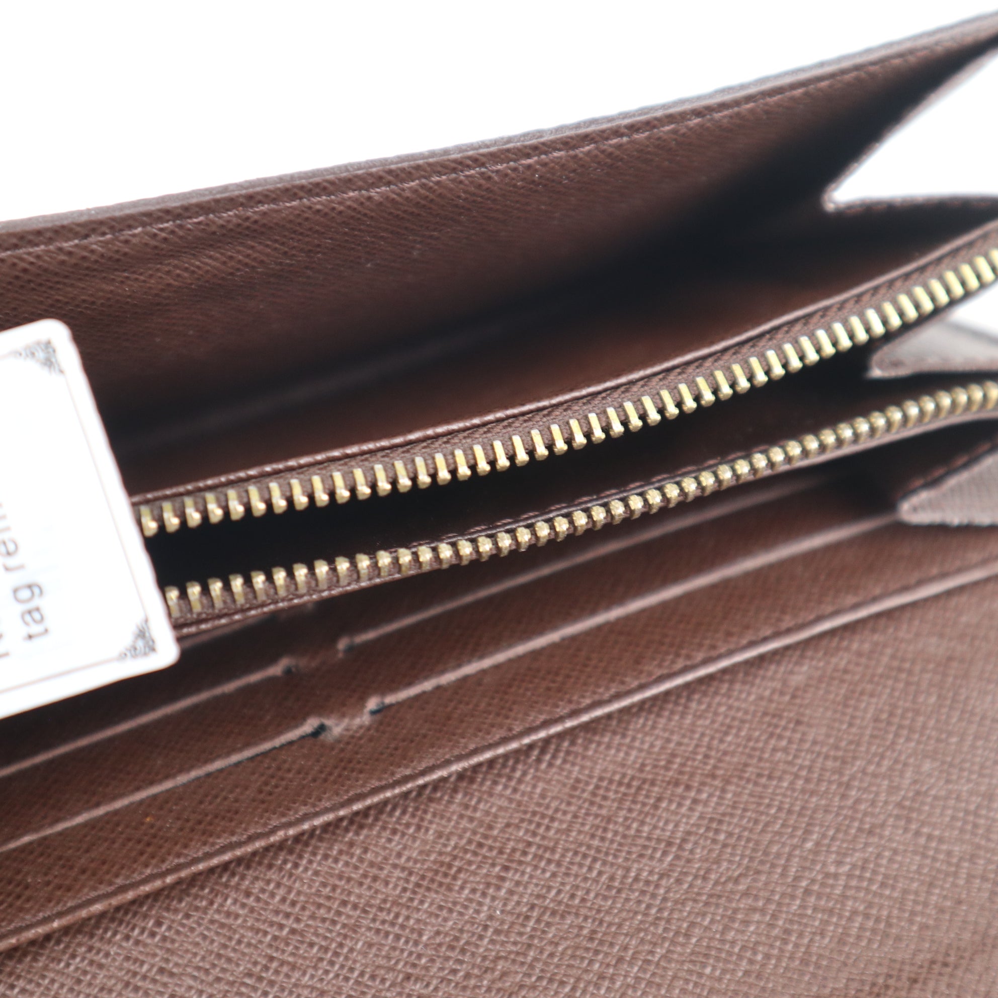 C2302 Louis Vuitton Wallet Damier Ebene Sarah Wallet | Pre-Owned Very Good Brown Damier Ebene Canvas