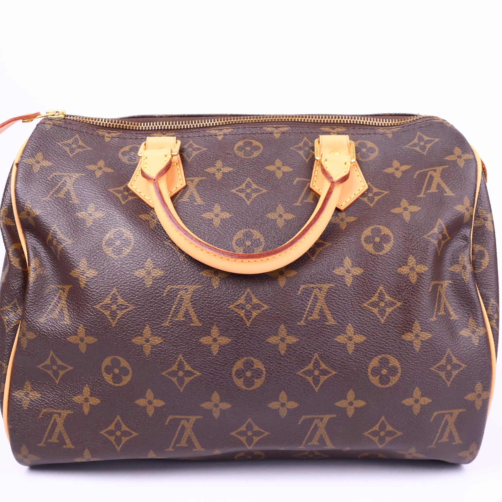 Louis Vuitton Speedy 30 Handbag Monogram Canvas Top Handle Bag J3302R | Pre-Owned Like New Brown Monogram Coated canvas
