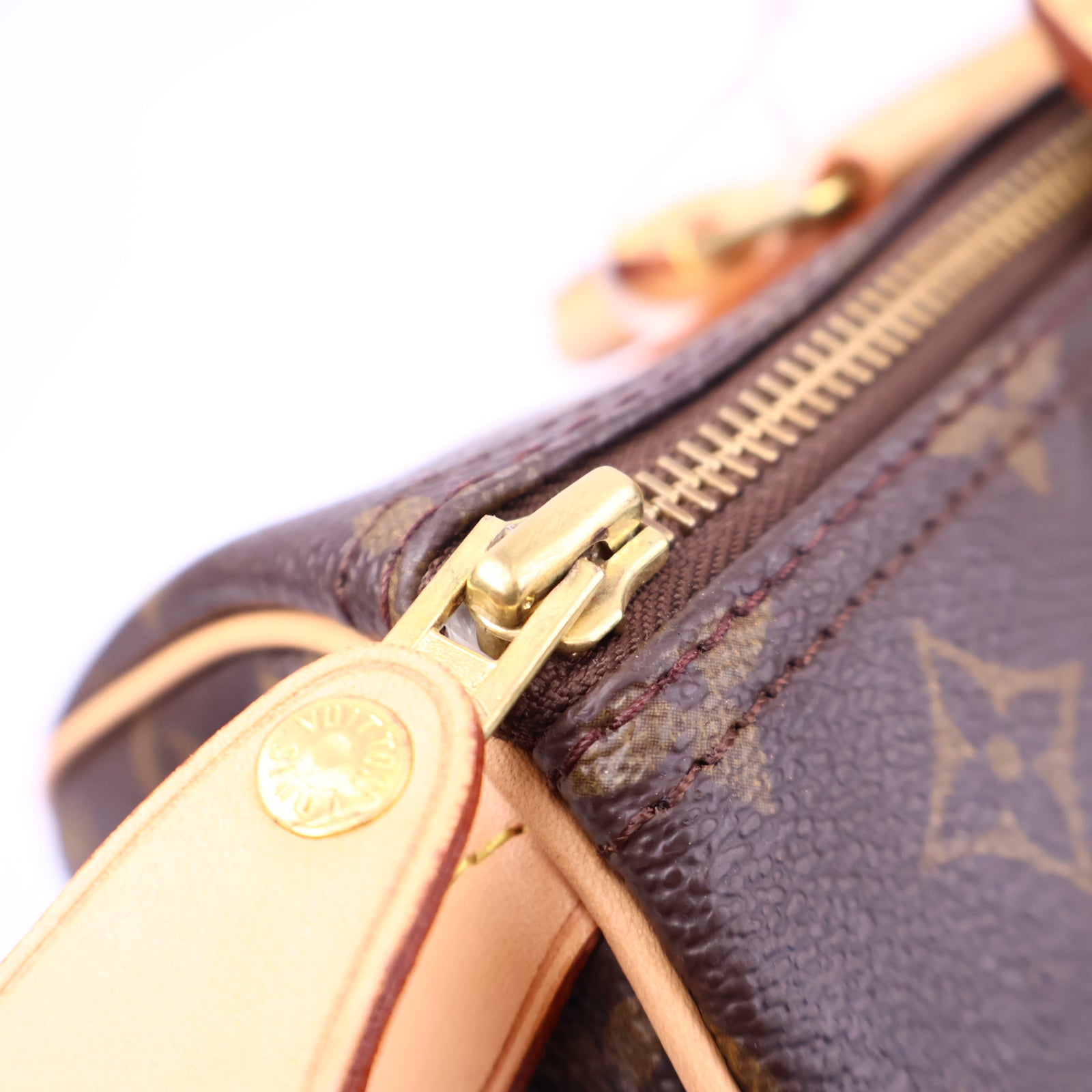 Louis Vuitton Speedy 30 Handbag Monogram Canvas Top Handle Bag J3302R | Pre-Owned Like New Brown Monogram Coated canvas