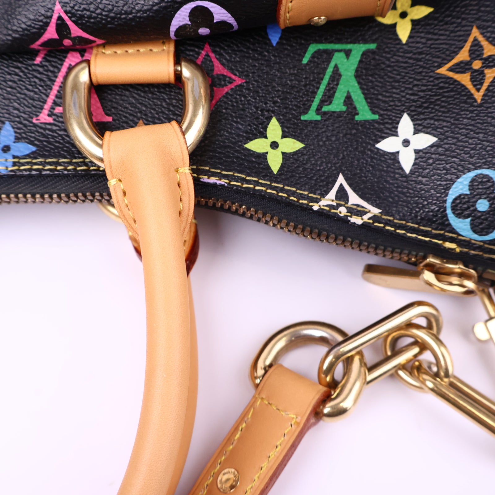 Louis Vuitton Monogram Multicolor Rita Black Shoulder Bag J2140 | Pre-Owned Like New Black Monogram Canvas