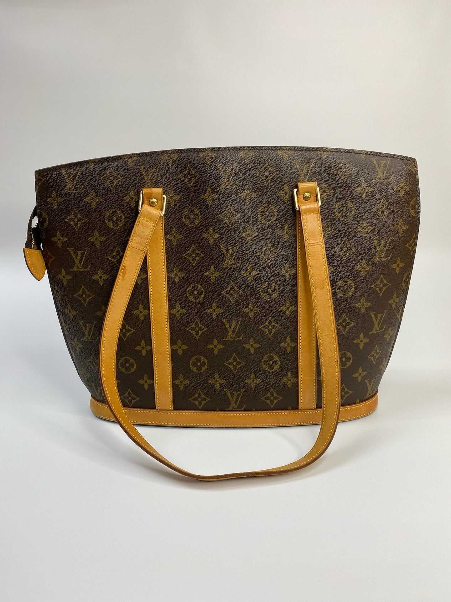 J2917 Louis Vuitton Tote Bag Monogram Babylone Tote | Pre-Owned Brown Monogram Coated canvas, Leather trim