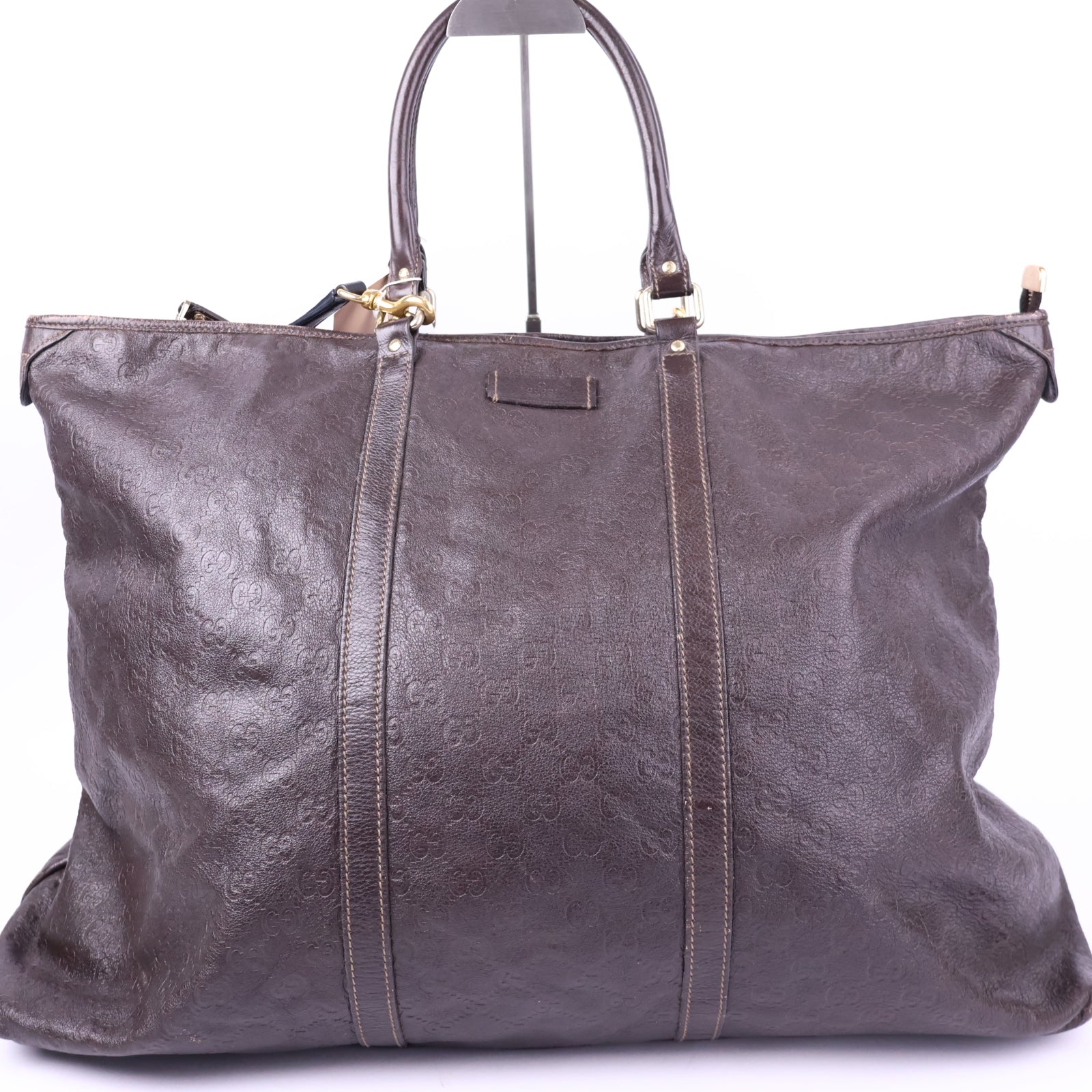 Gucci Tote Bag Guccissima Brown Tote Bag J2143 | Pre-Owned Like New Brown Leather