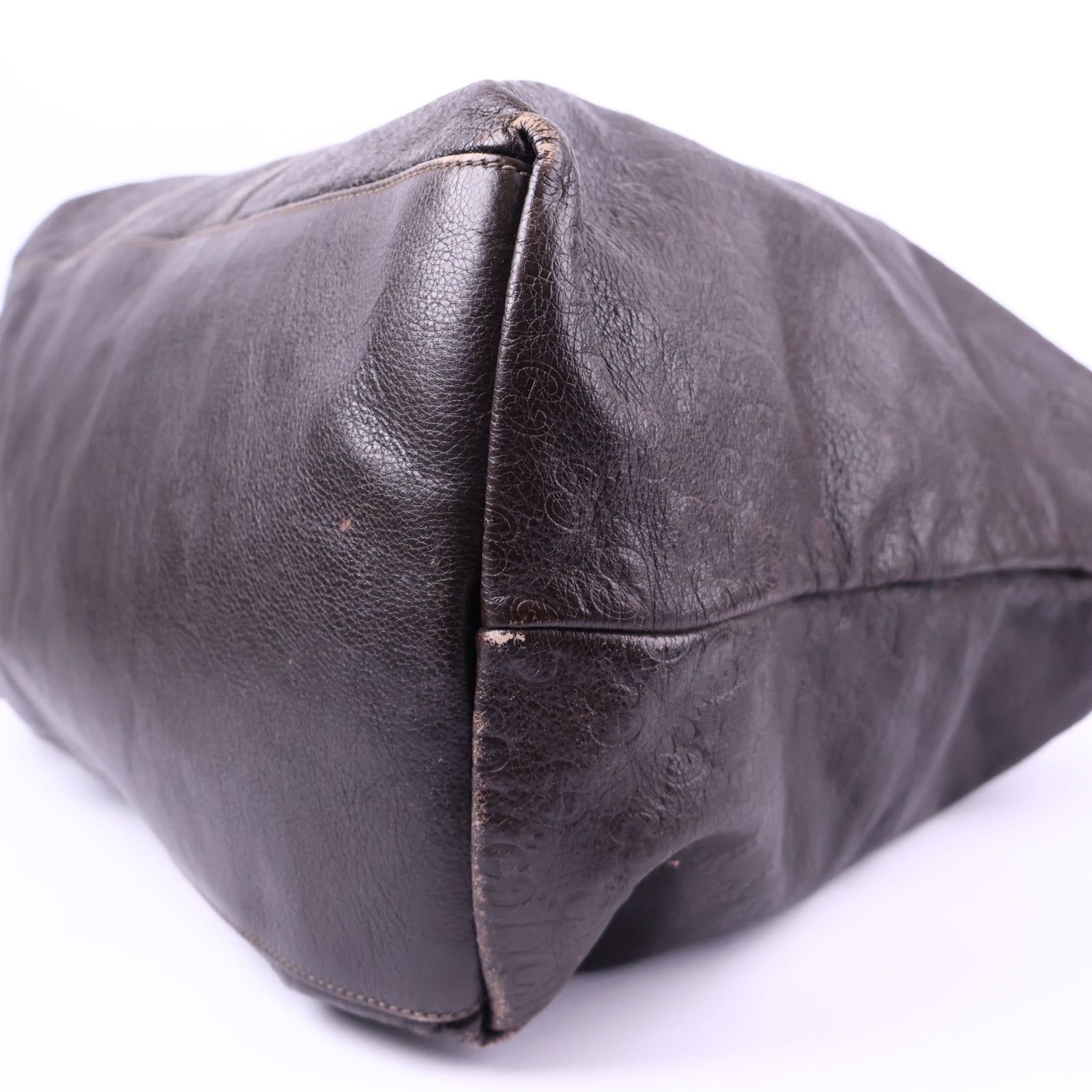 Gucci Tote Bag Guccissima Brown Tote Bag J2143 | Pre-Owned Like New Brown Leather