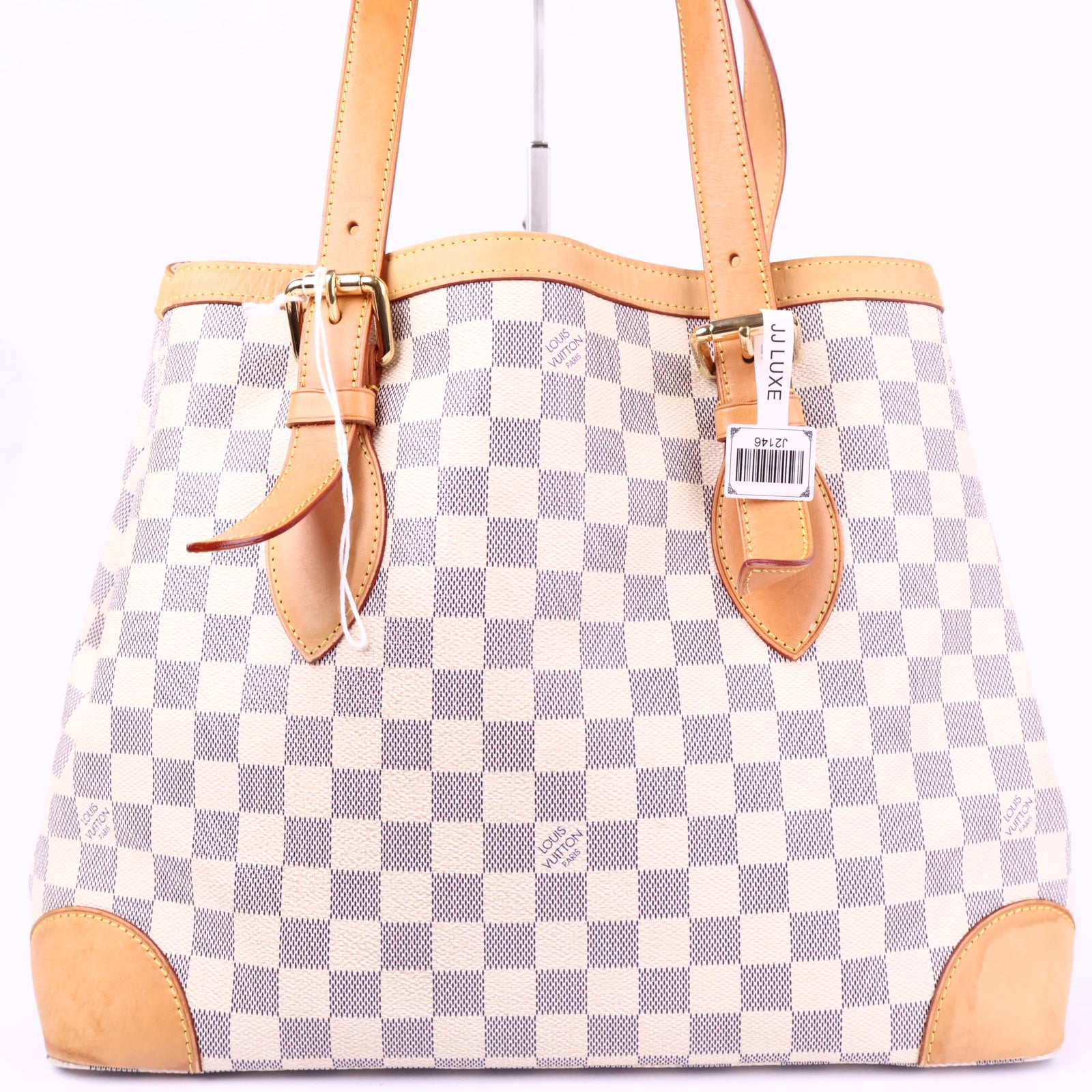 Louis Vuitton Damier Azur Hampstead Shoulder Bag J2146 | Pre-Owned Like New Brown Damier Canvas