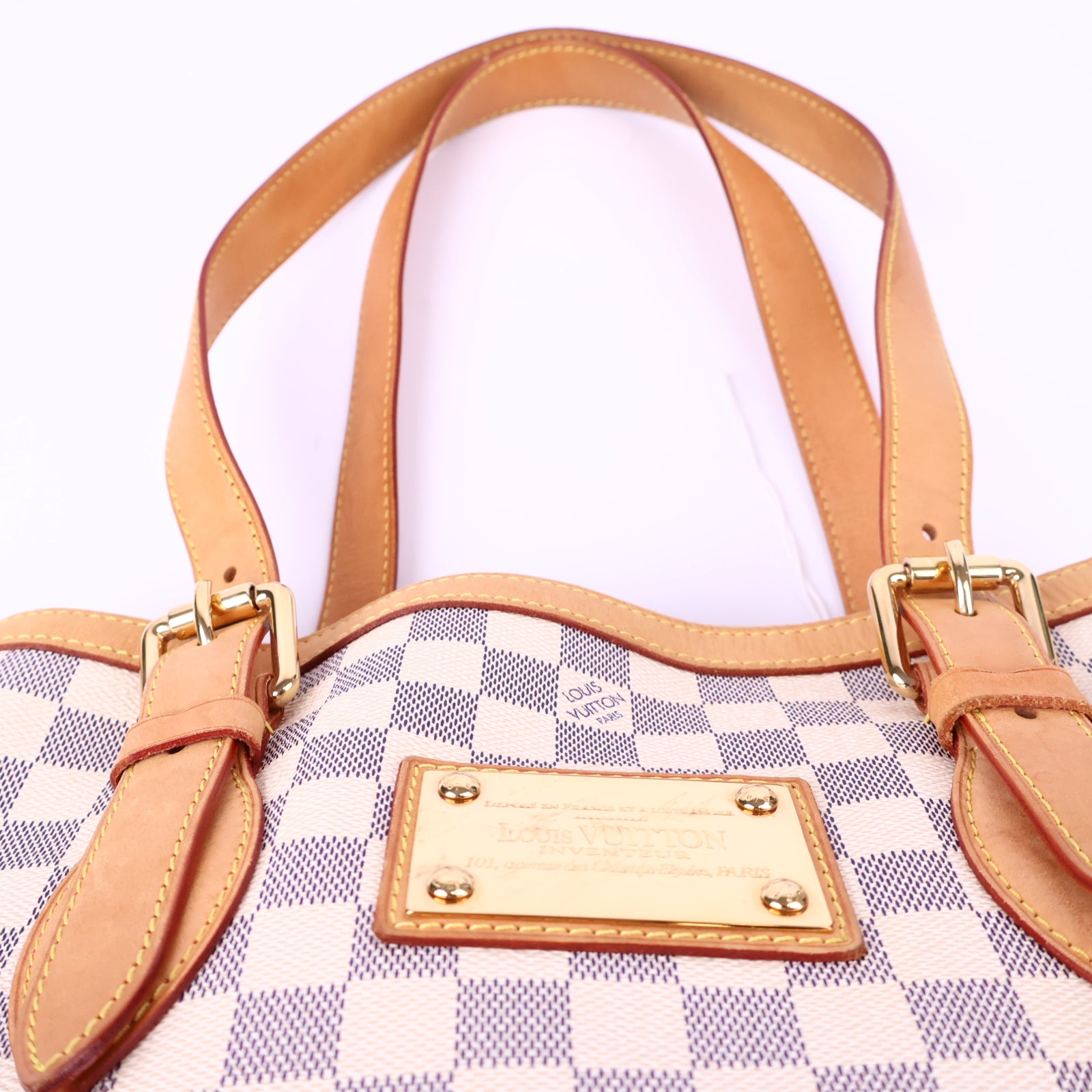 Louis Vuitton Damier Azur Hampstead Shoulder Bag J2146 | Pre-Owned Like New Brown Damier Canvas