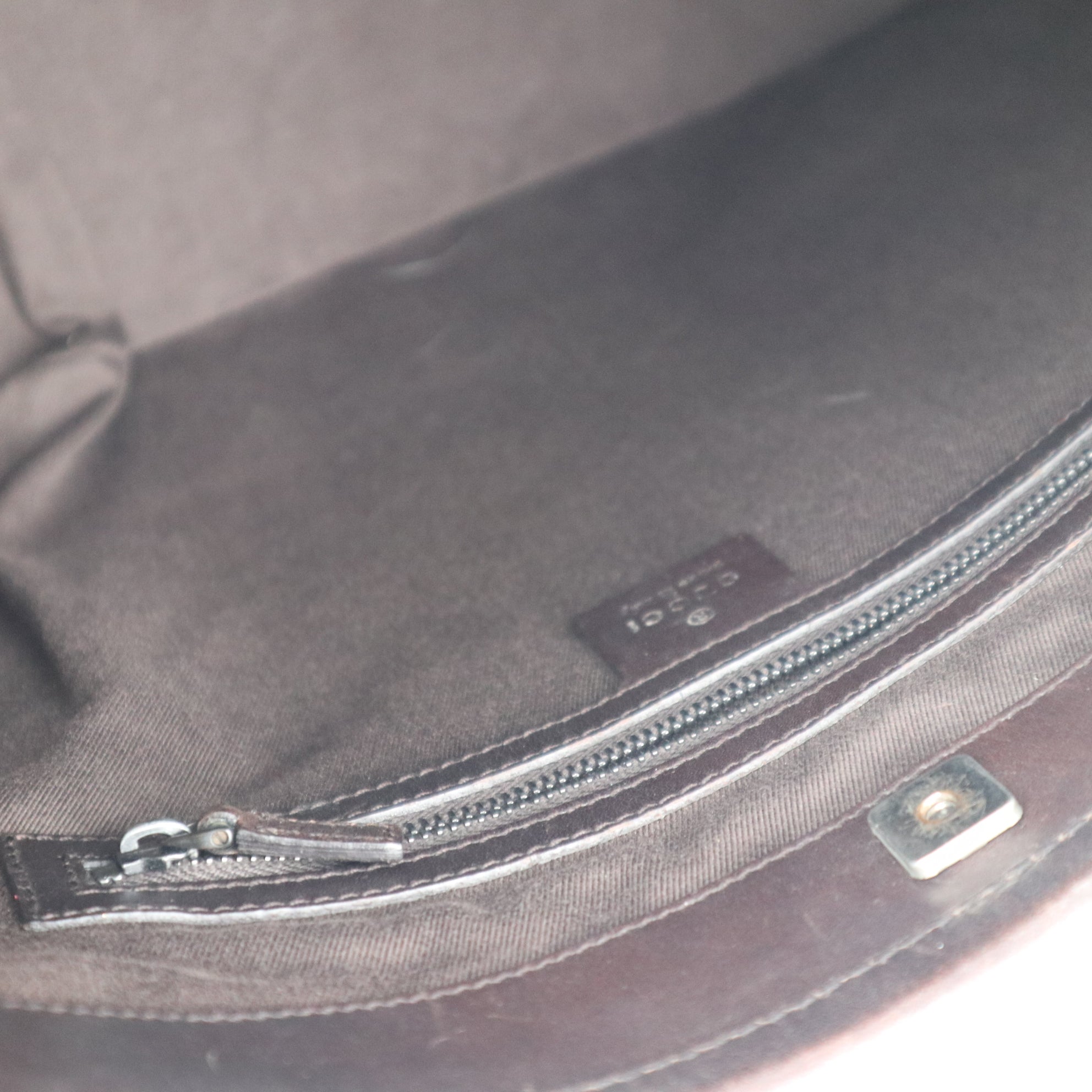 C2320 Gucci Shoulder Bag Vintage Monogram GG Hobo / Jackie | Pre-Owned Very Good Brown GG Monogram, Monogram Canvas