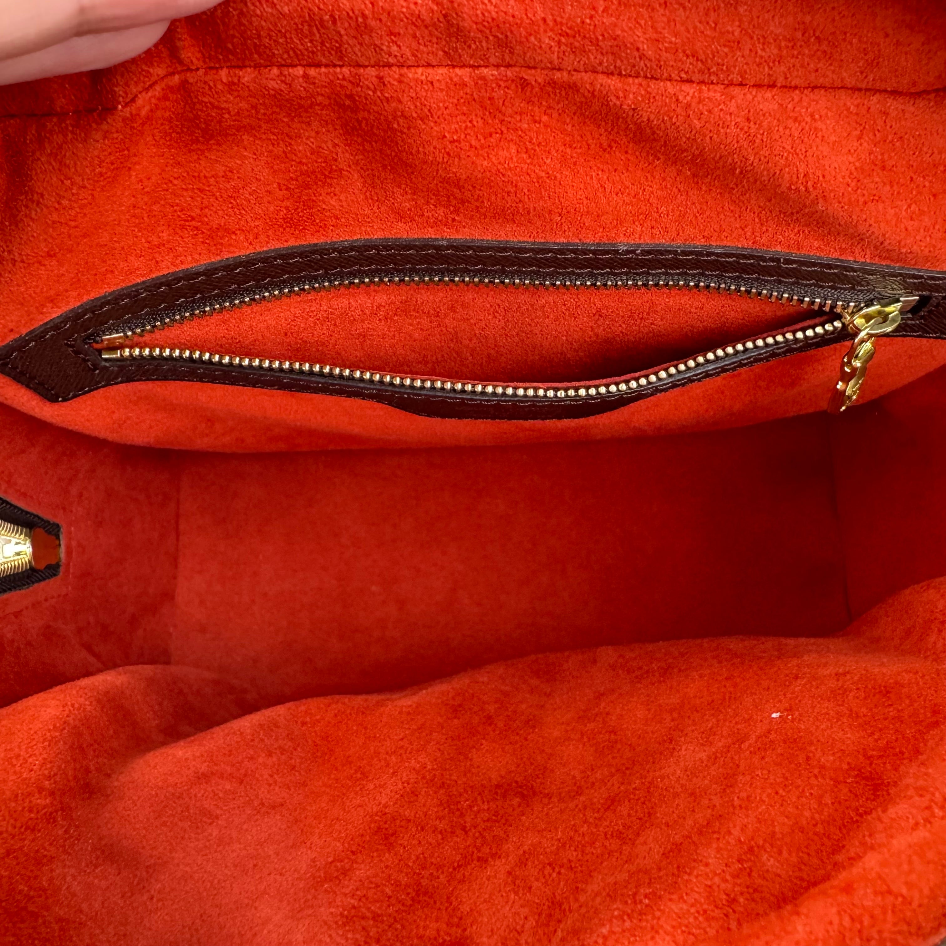 J1913 Louis Vuitton Triana Bag Damier Brown- Pre Owned