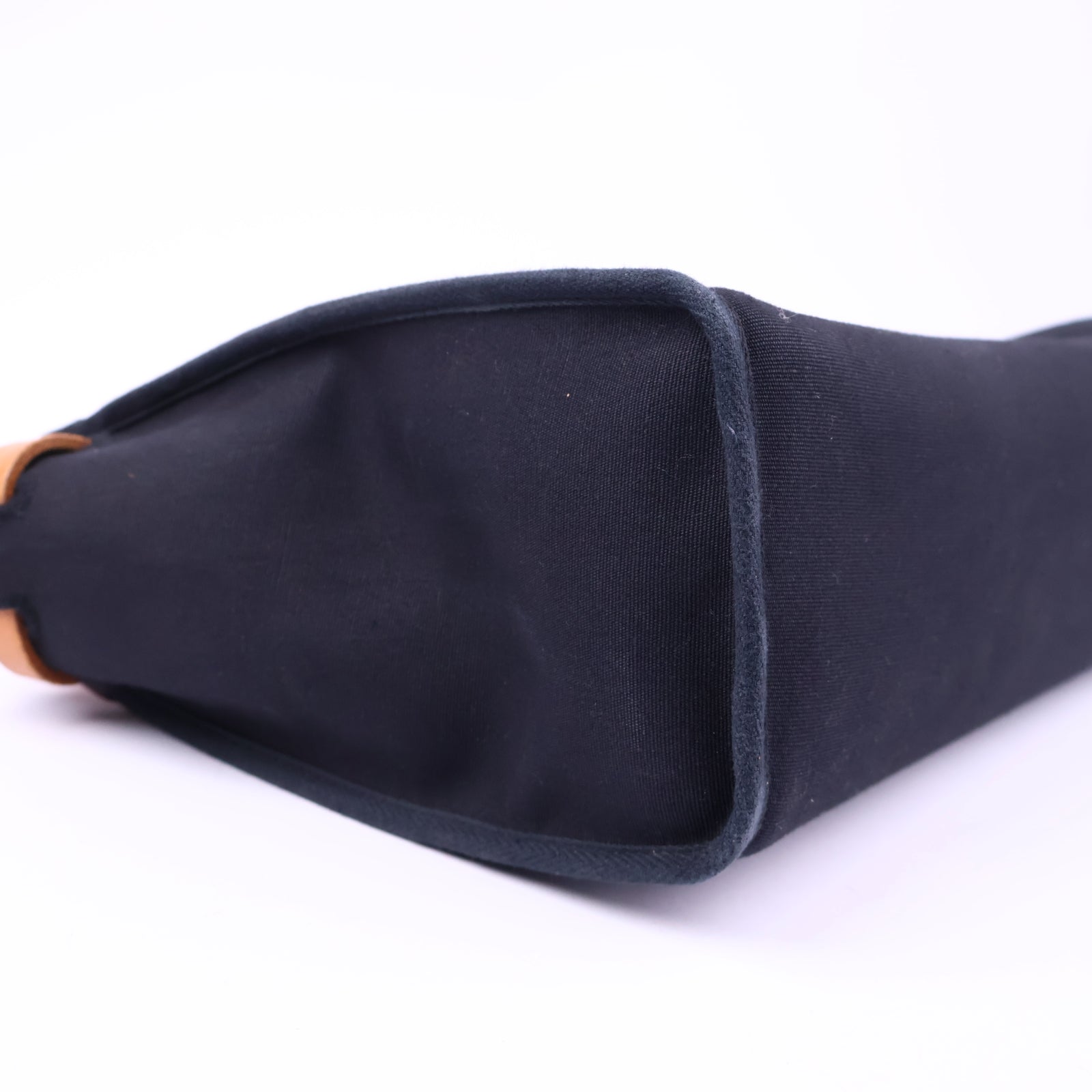 Hermes Herbag Zip Leather and Toile 31 Black Shoulder Bag J3247 | Pre-Owned Like New Black Leather