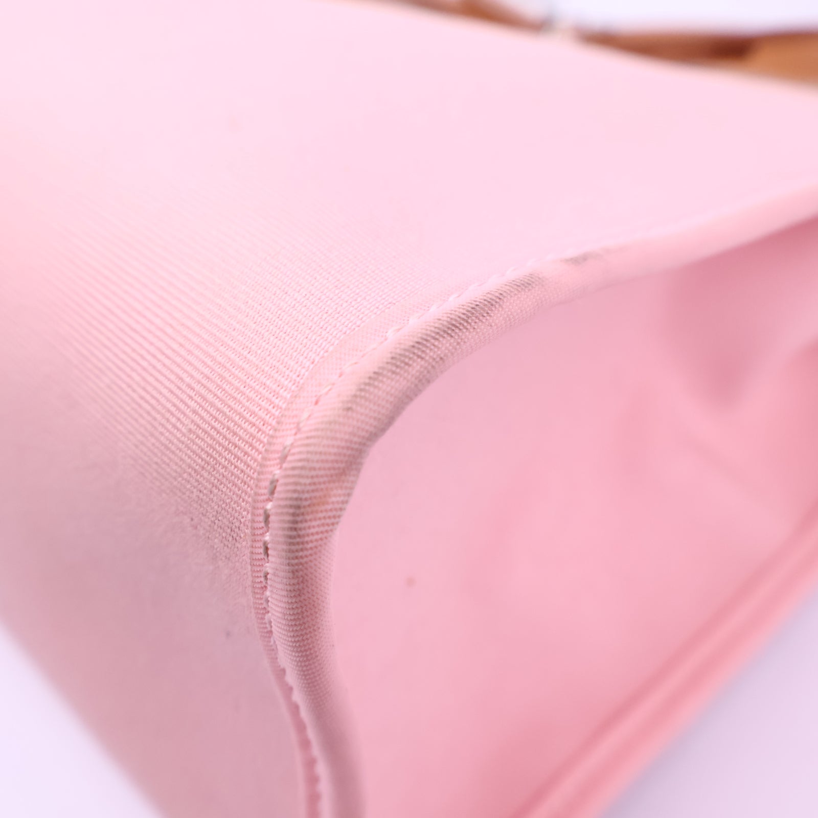 Hermes Herbag Zip Leather and Toile 31 Pink Shoulder Bag J3330 | Pre-Owned Like New Pink Leather