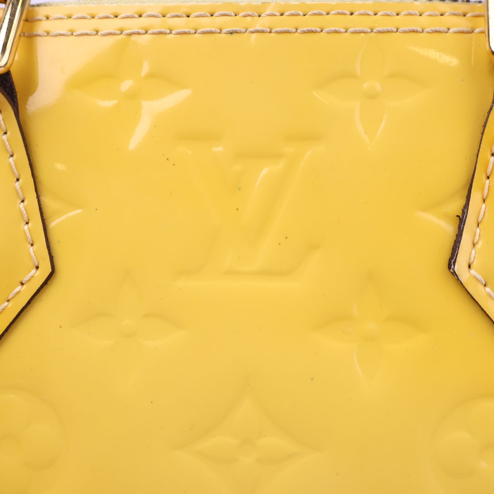 Louis Vuitton Jaune Passion Monogram Vernis Alma BB Top Handle Bag J3236 | Pre-Owned Like New Yellow Monogram, Vernis Vernis leather